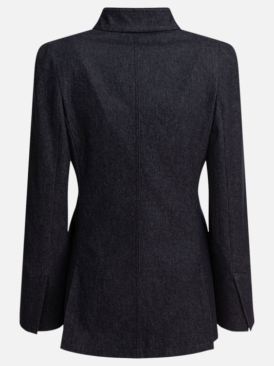 Max Mara Blazer effetto denim 19540563_40 Blue 2