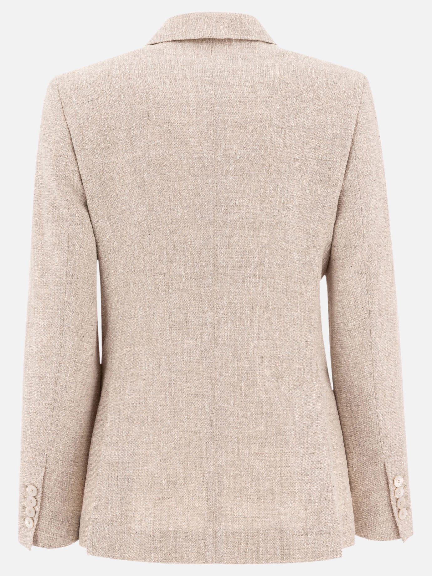 Max Mara Double-breasted blazer in frisé Beige