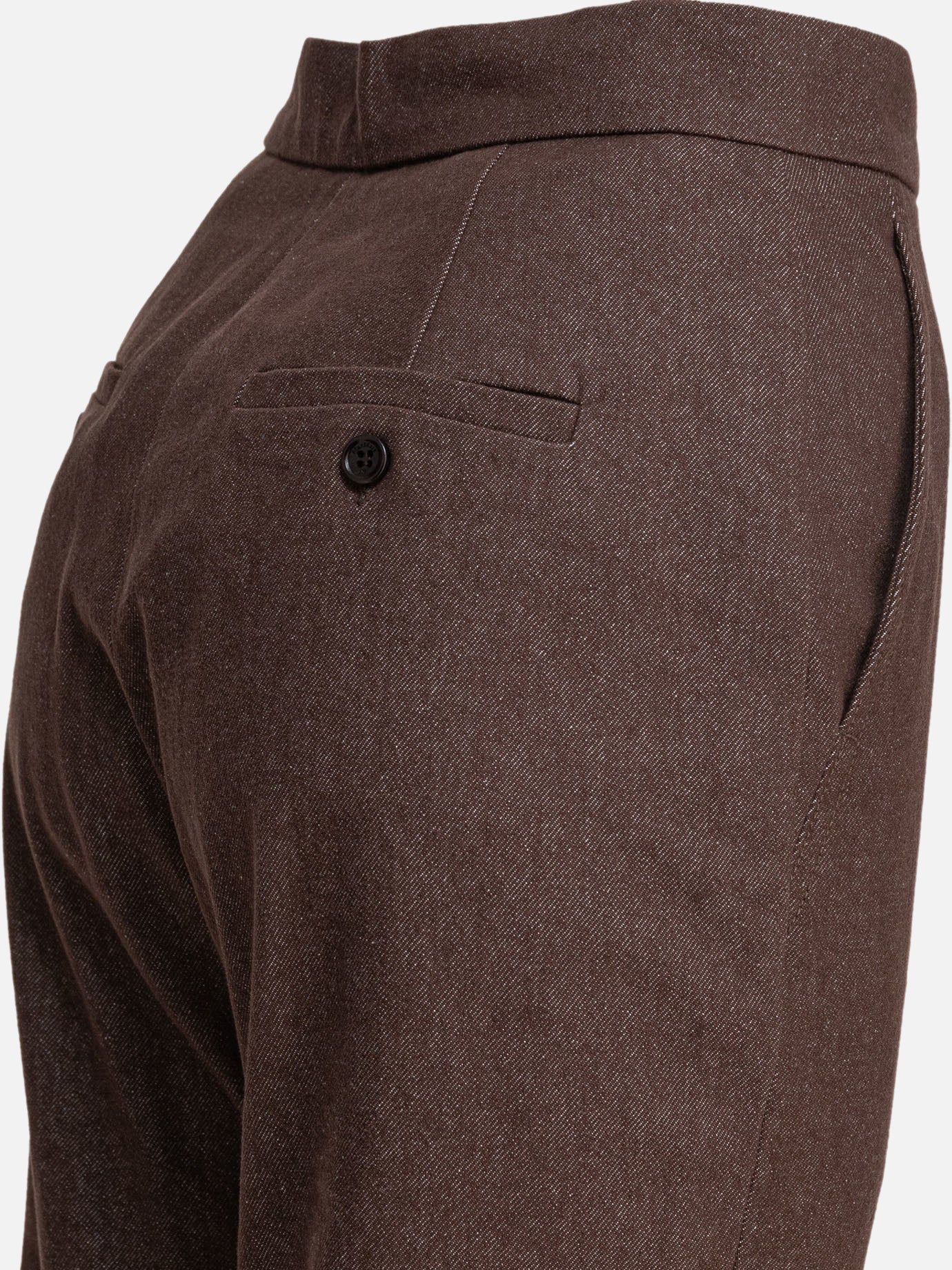 Pantaloni casual Solid colour  Marrone - Max Mara Donna | PDP | VIETTI Online Store | thumbnail_4