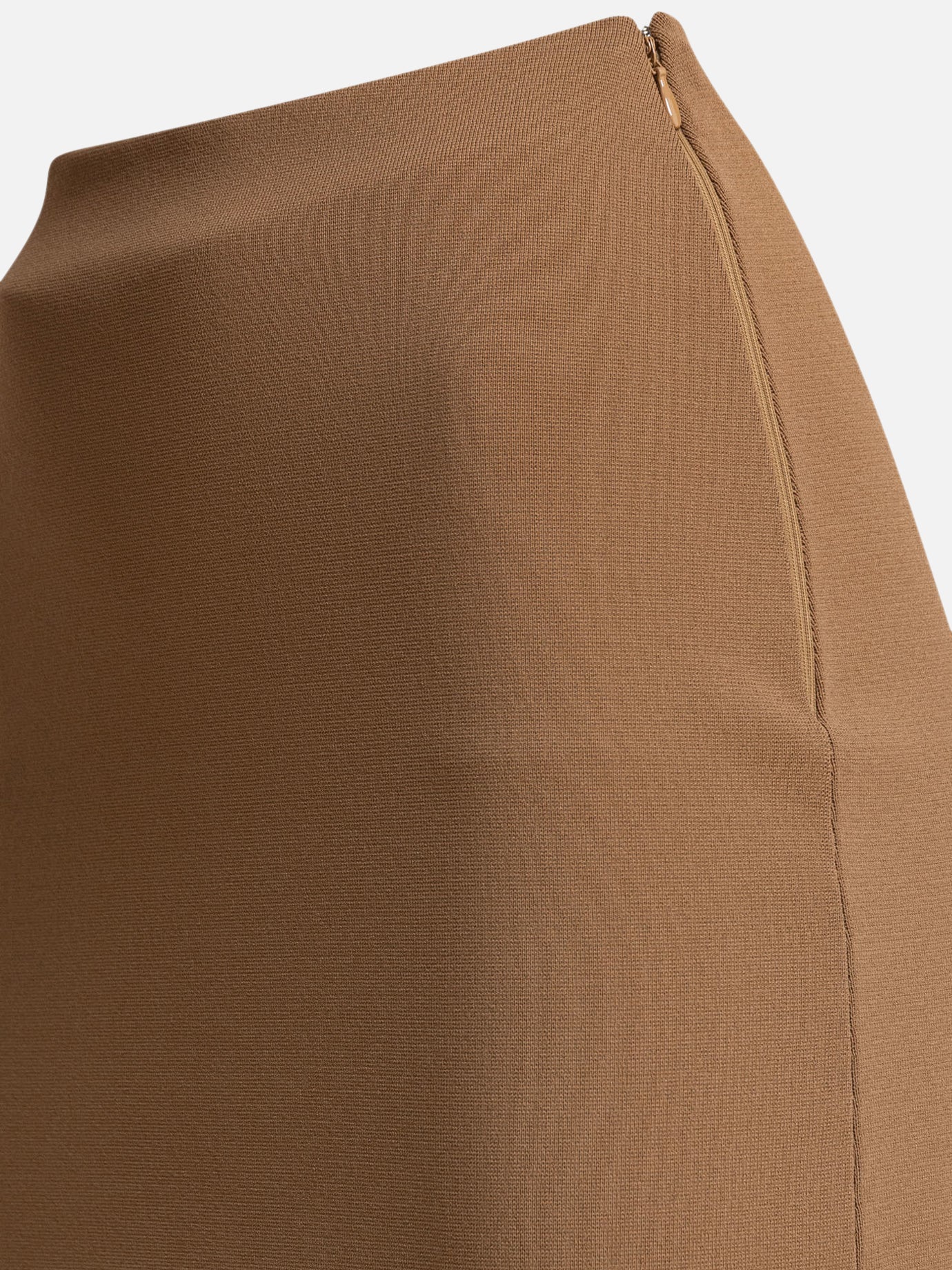 Max Mara Viscose crepe skirt 18744897_S Brown thumbnail_4