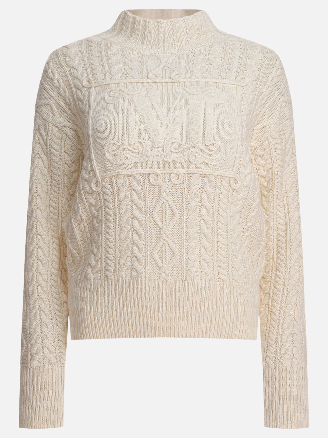 Max Mara Maglione in lana e cashmere 14492125_S White thumbnail_1