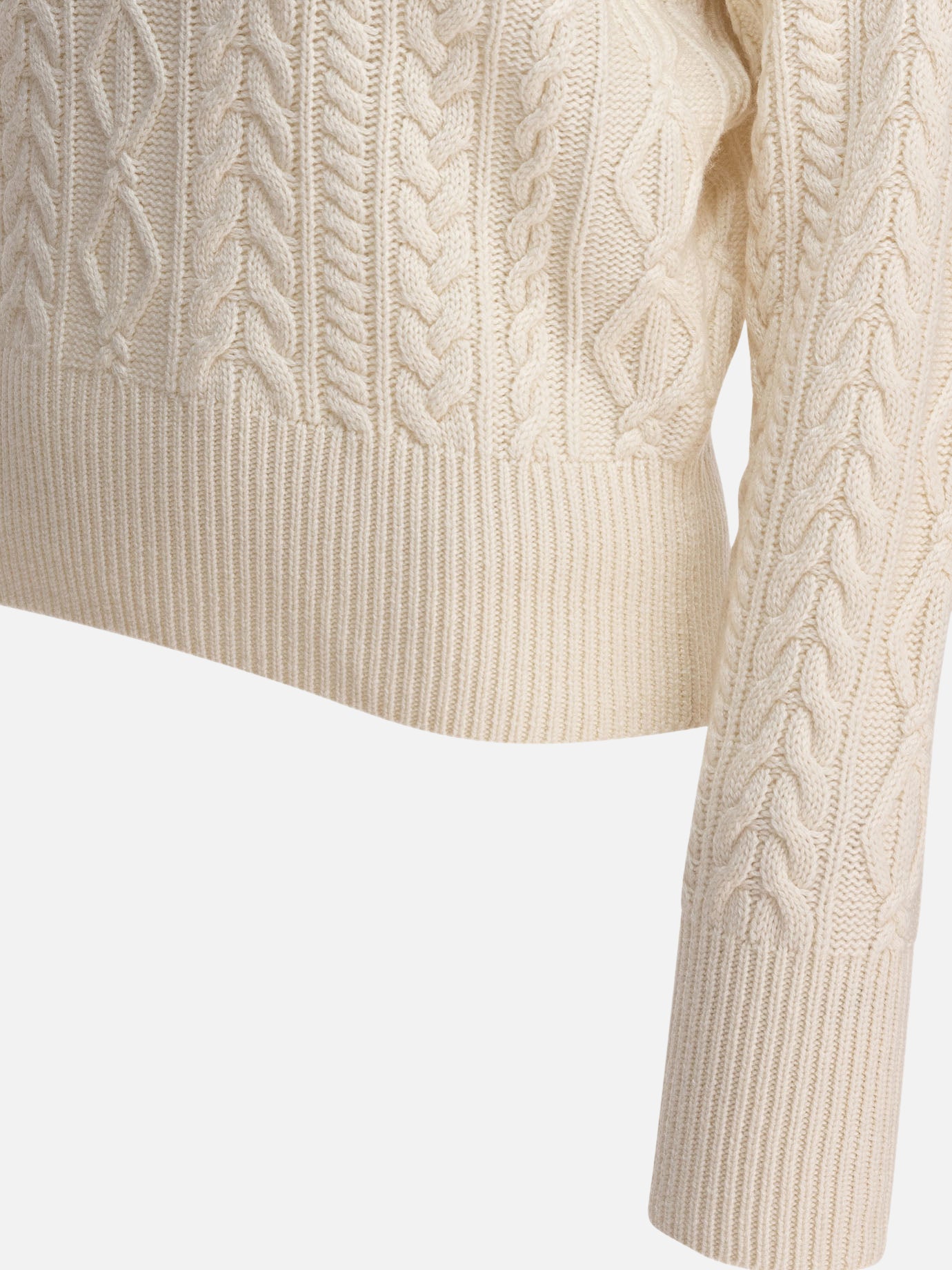Max Mara Maglione in lana e cashmere 14492125_S White thumbnail_4