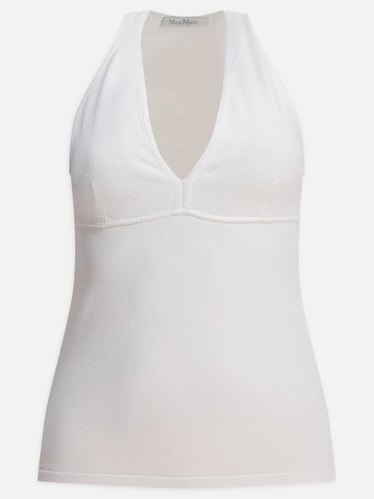 Max Mara Top in viscosa 18391576_S White 1