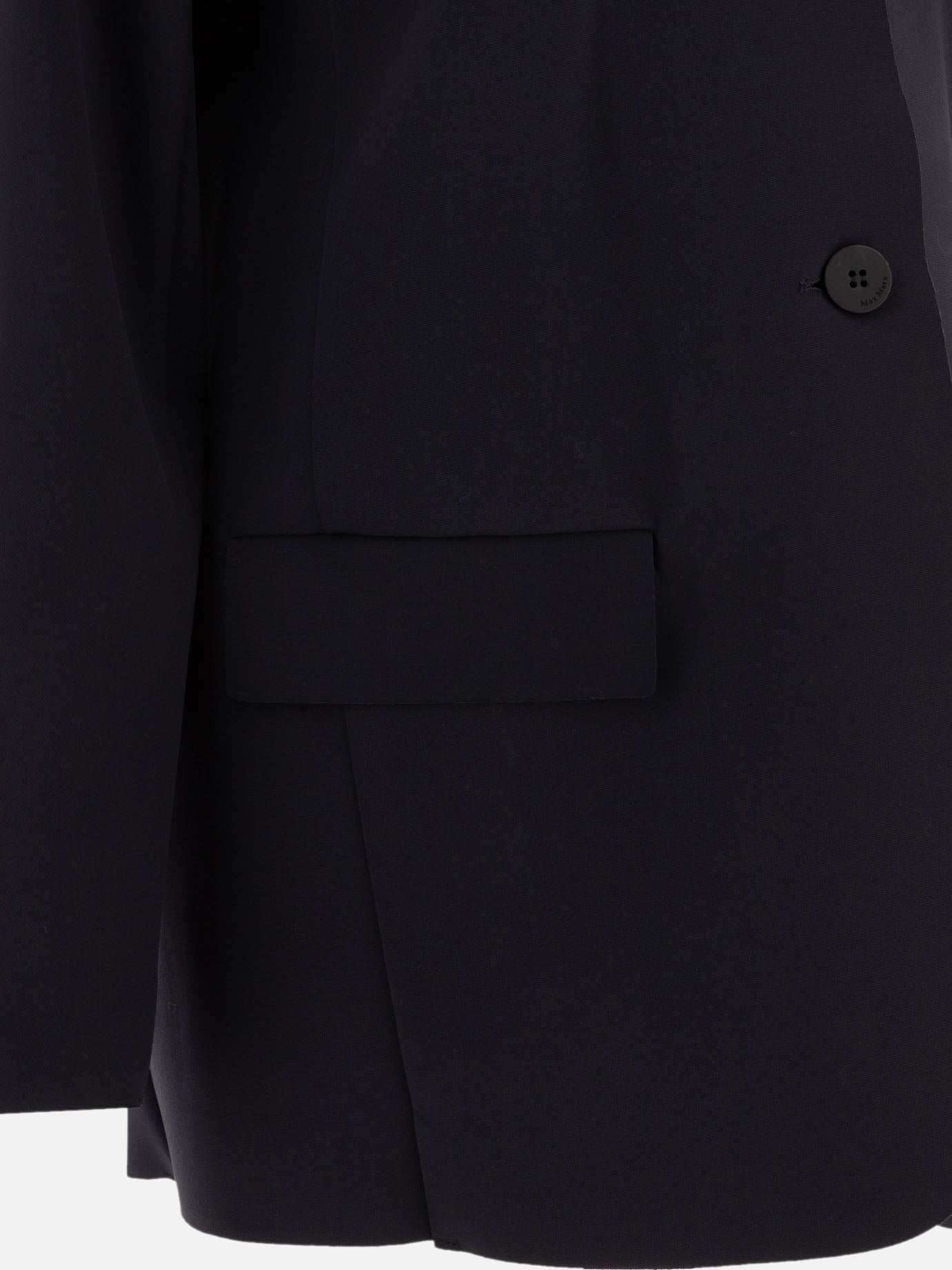 Max Mara Single-breasted jersey blazer Blue