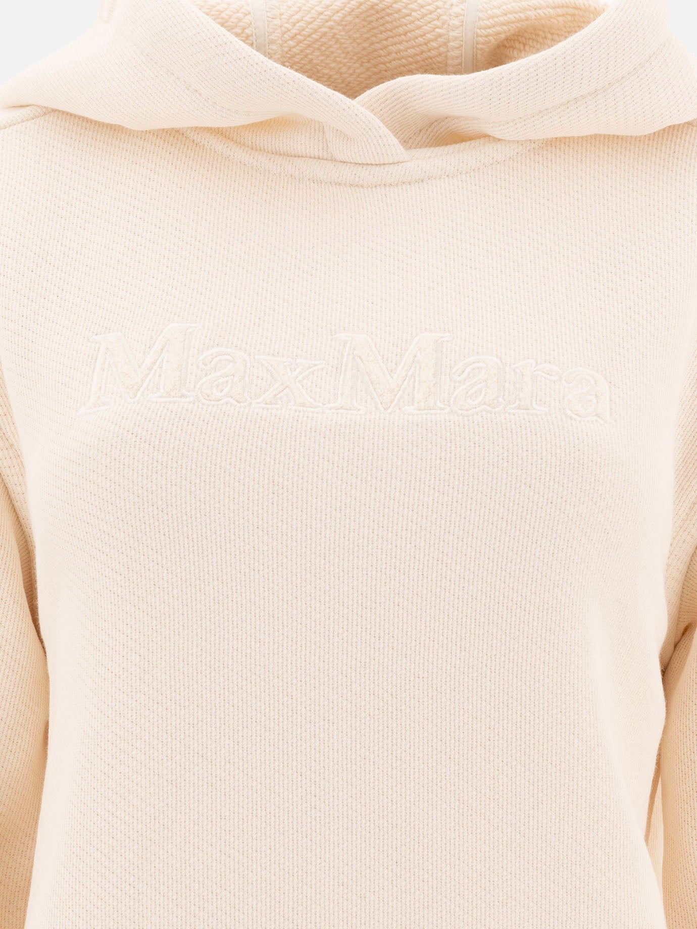 Max Mara Hoodie with embroidered logo 12582189_S White thumbnail_3