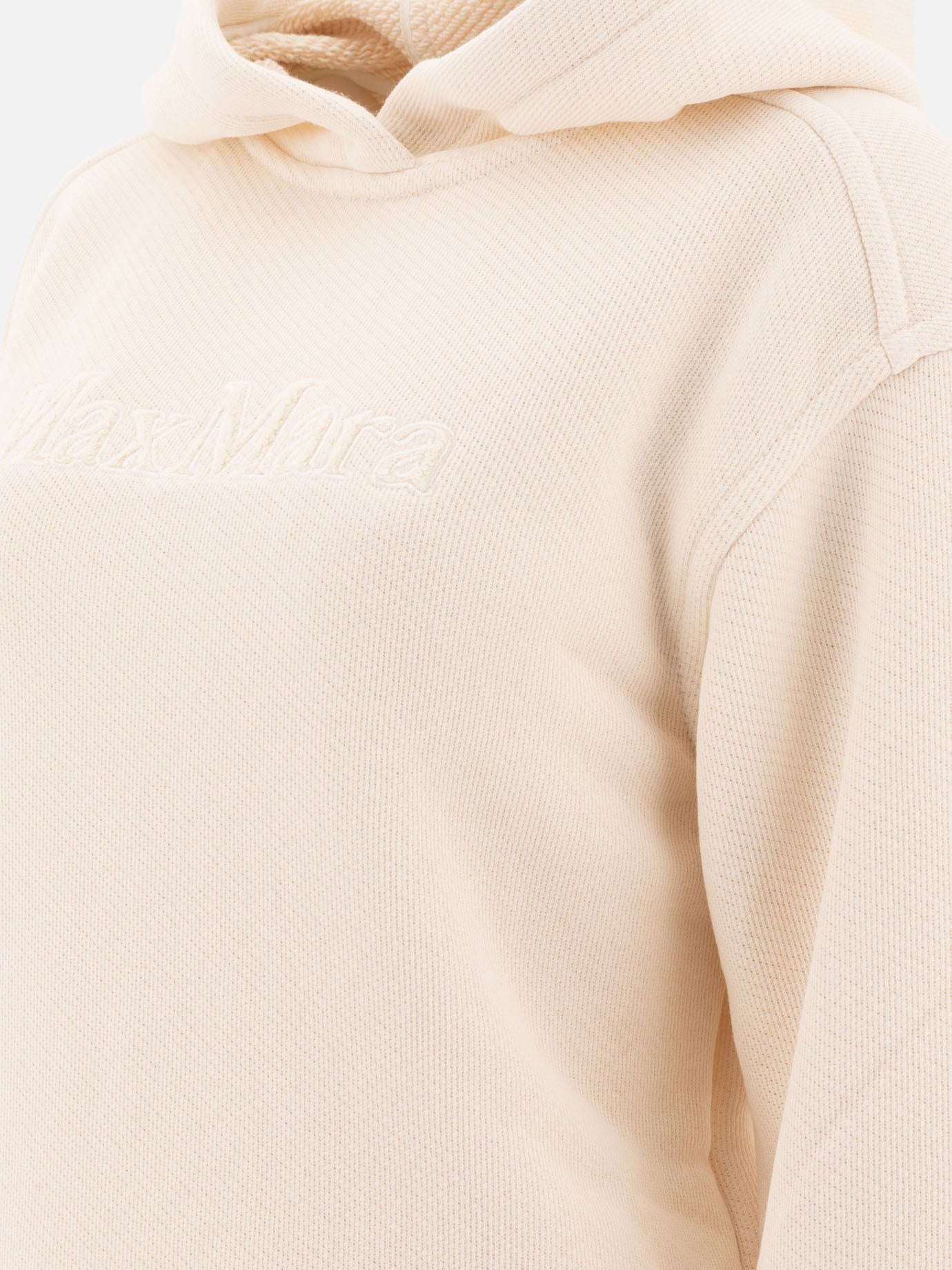 Max Mara Hoodie with embroidered logo 12582189_S White thumbnail_4