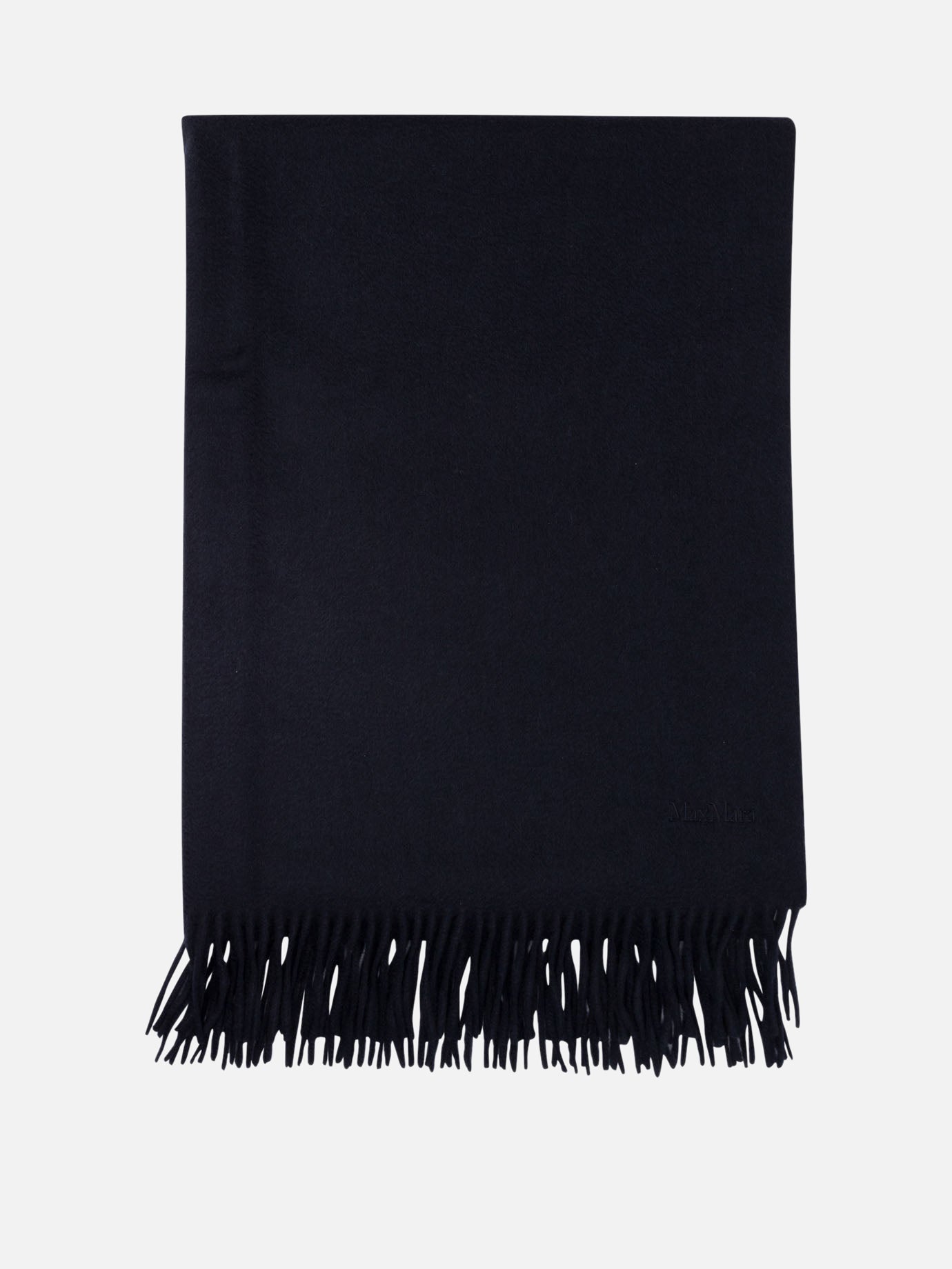 Sciarpe con frange 100% cashemere  Blu - Max Mara Donna | PDP | VIETTI Online Store | Zoom-Modal
