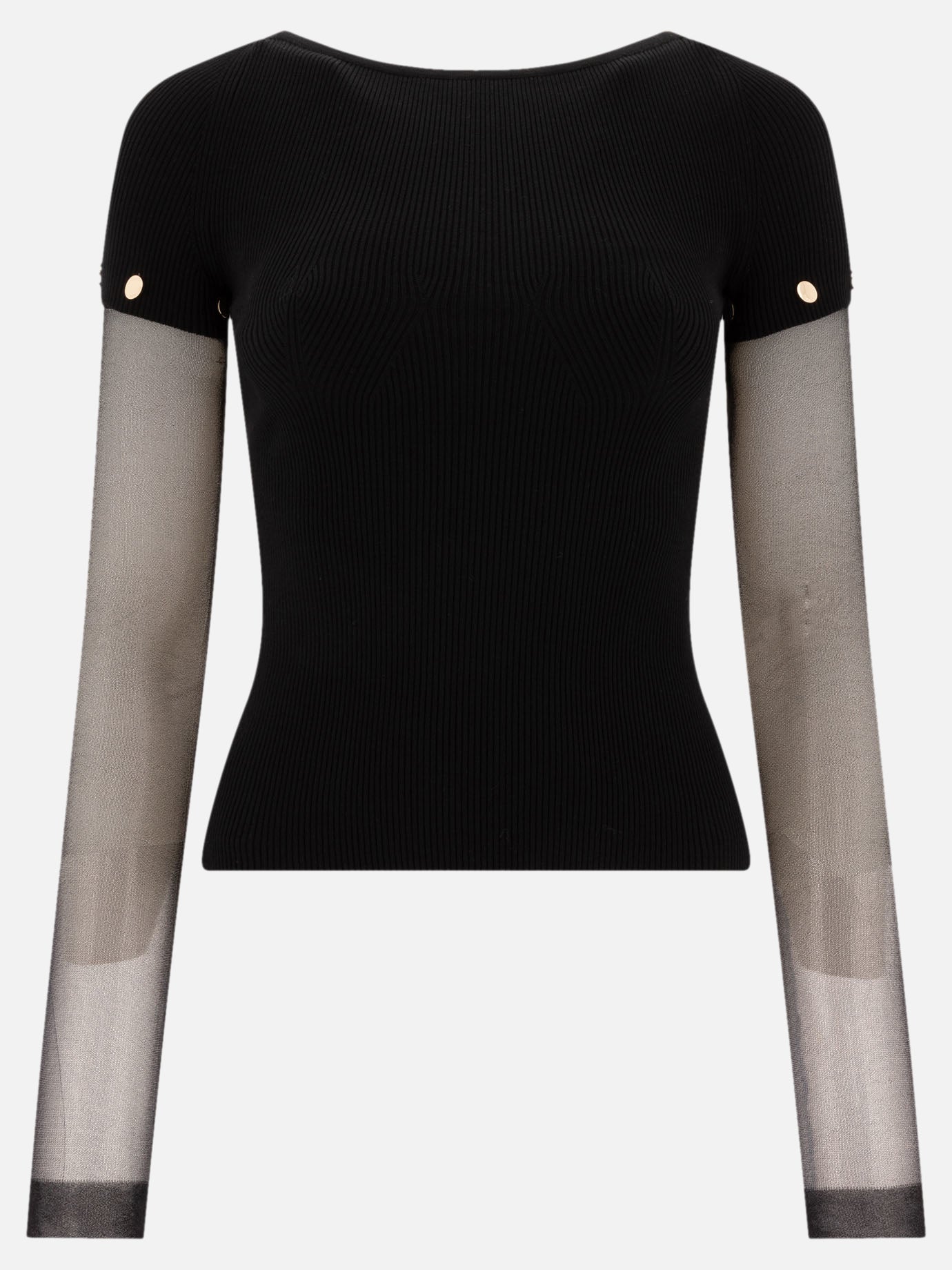 T-shirt girocollo Solid colour  Nero - Max Mara Sportmax Donna | PDP | VIETTI Online Store | thumbnail