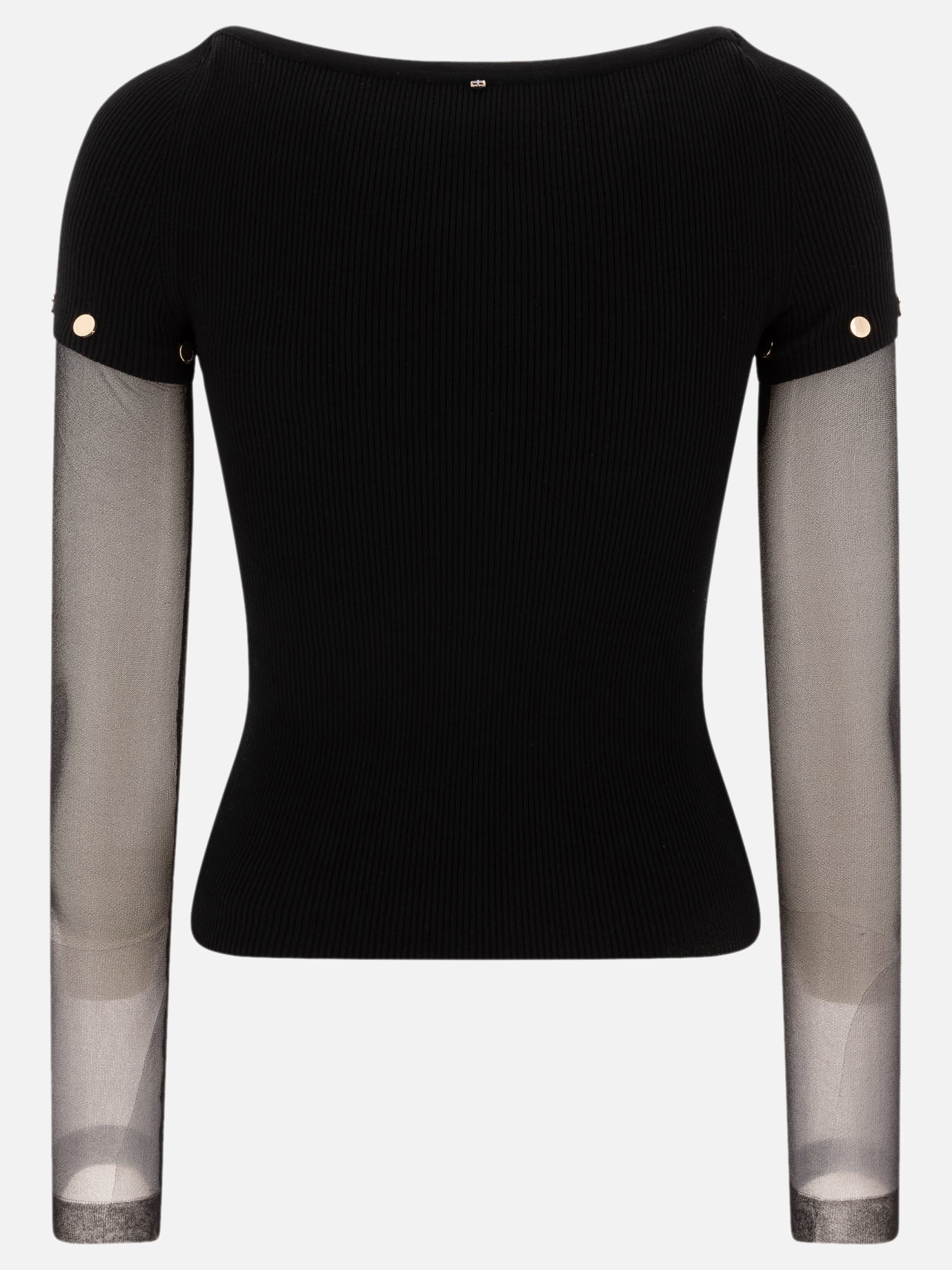 T-shirt girocollo Solid colour  Nero - Max Mara Sportmax Donna | PDP | VIETTI Online Store | Zoom-Modal_2
