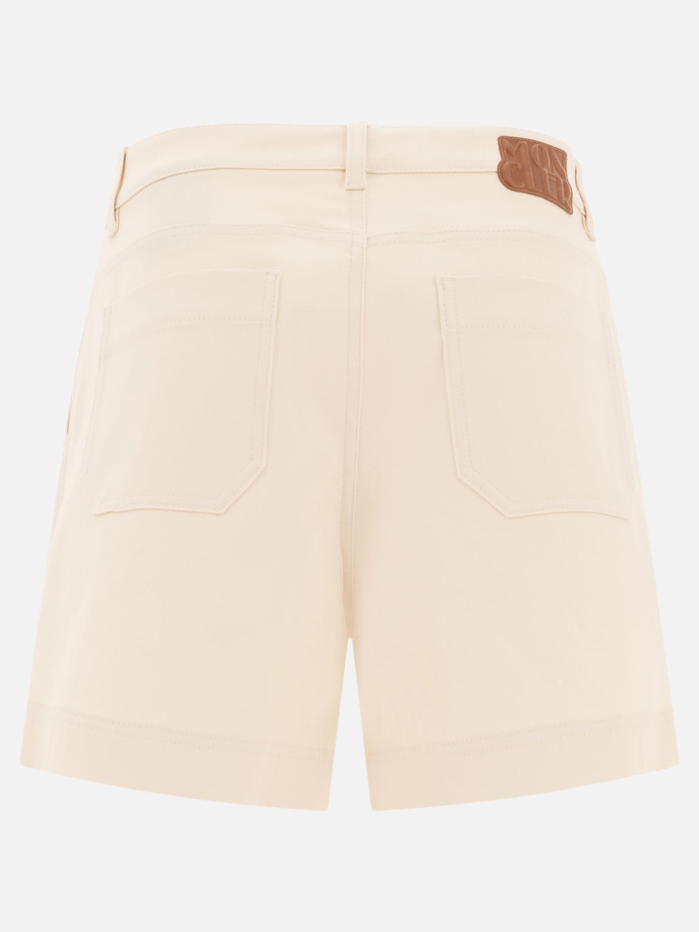 Five pockets shorts Logo  Beige - Moncler Women | PDP | VIETTI Online Store | Zoom-Modal_2
