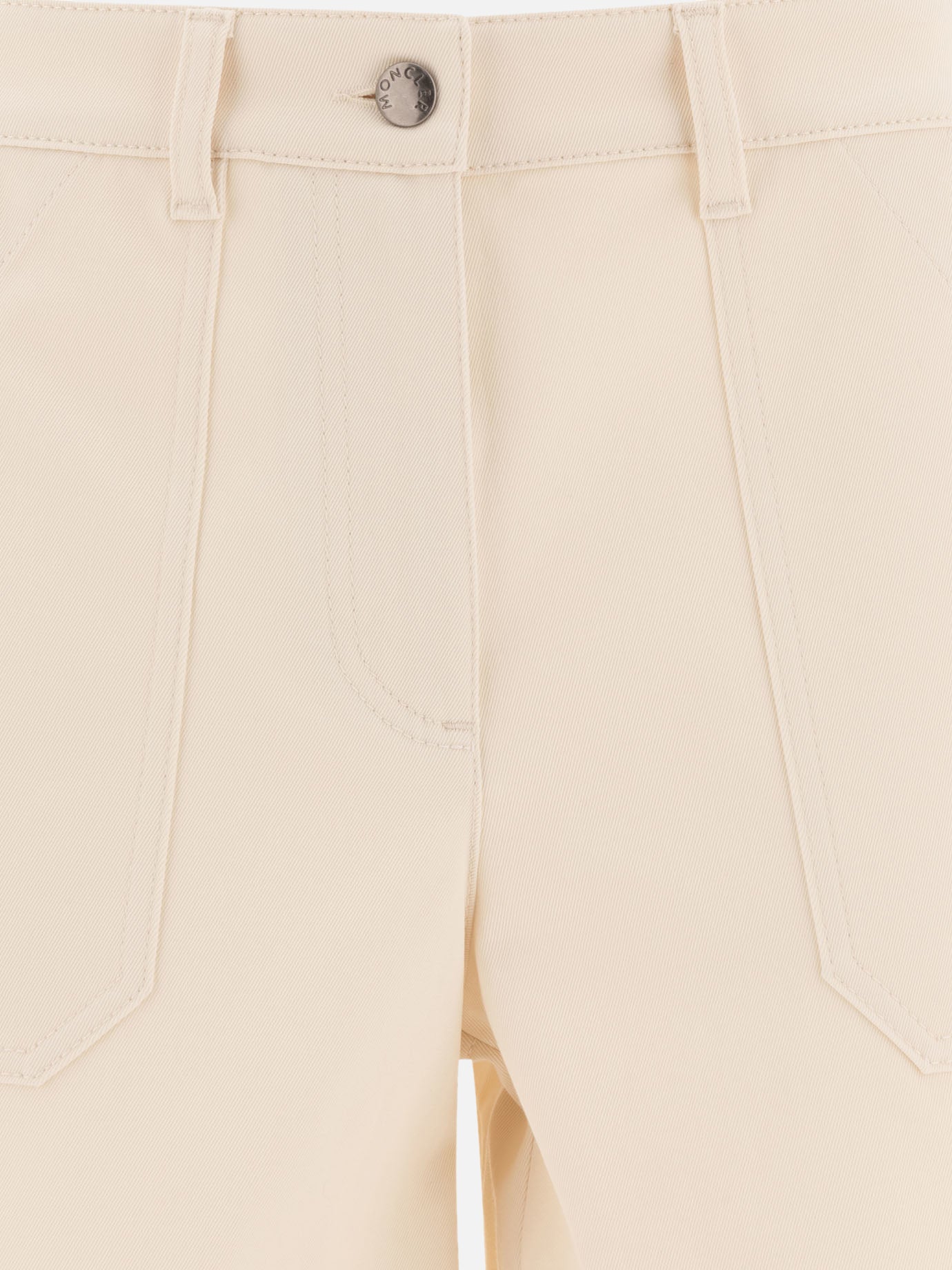 Five pockets shorts Logo  Beige - Moncler Women | PDP | VIETTI Online Store | Zoom-Modal_3
