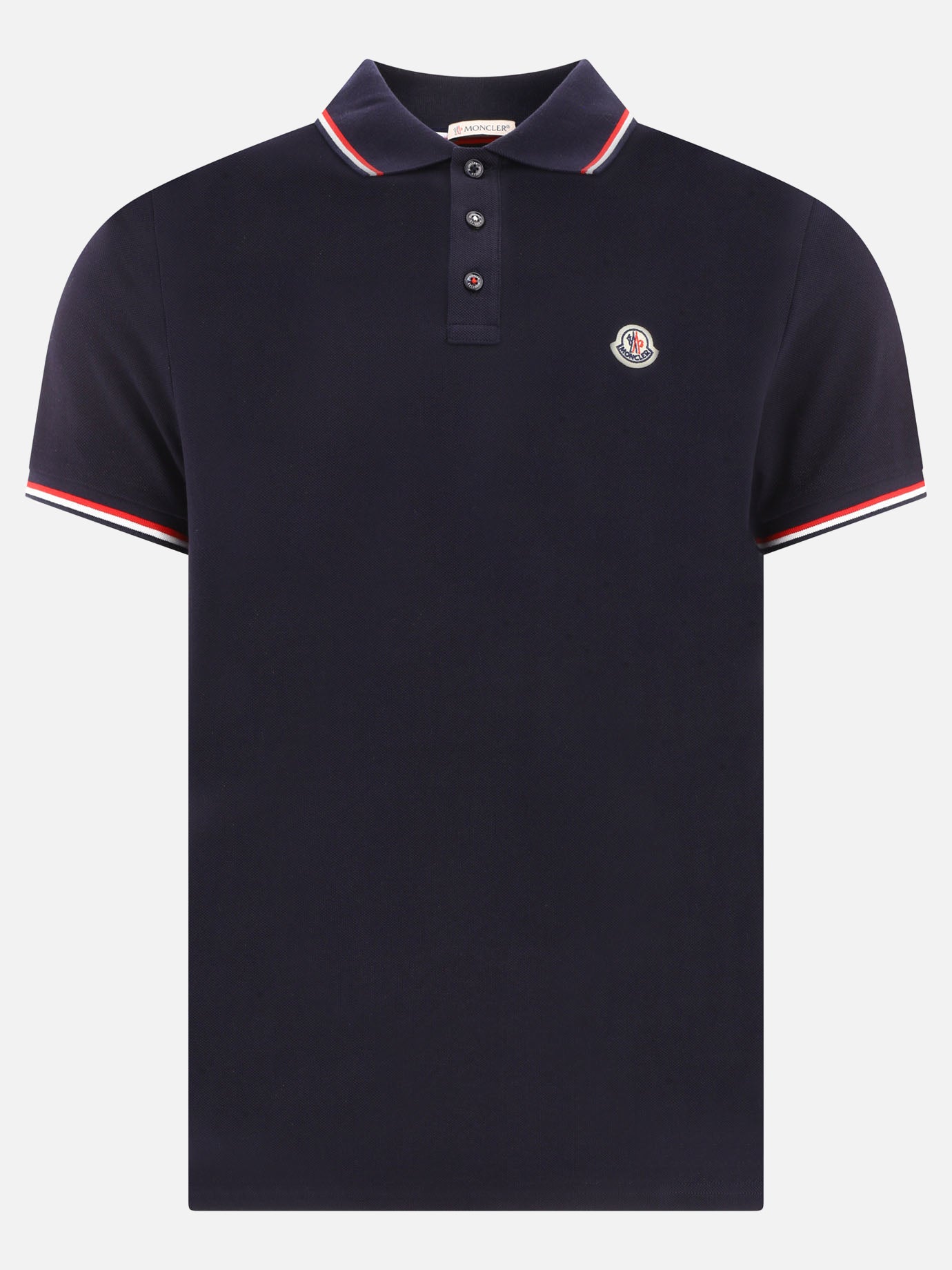 Moncler Polo shirt with logo 13892111_S Blue thumbnail_3