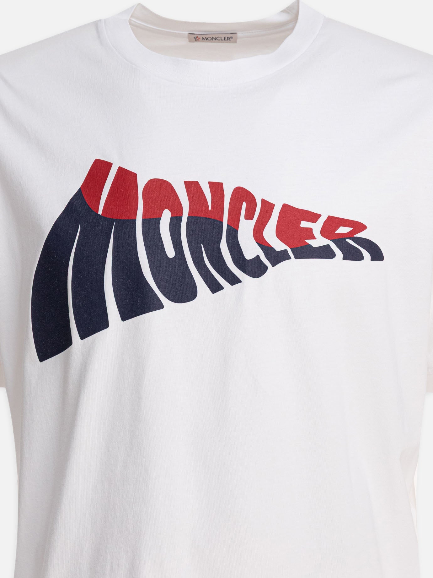 Crewneck t-shirts Logo  White - Moncler Men | PDP | VIETTI Online Store | thumbnail_3