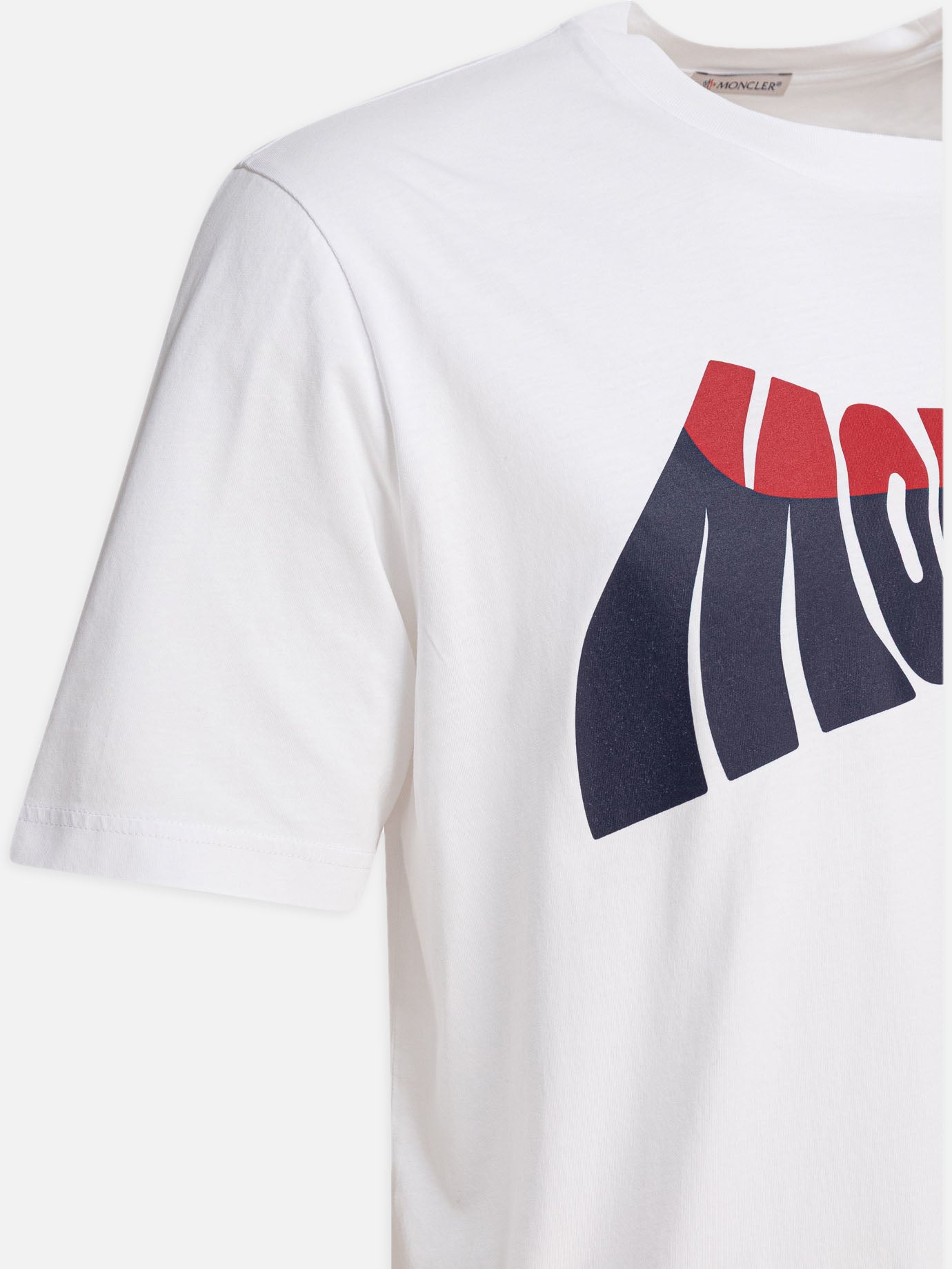 Crewneck t-shirts Logo  White - Moncler Men | PDP | VIETTI Online Store | thumbnail_4