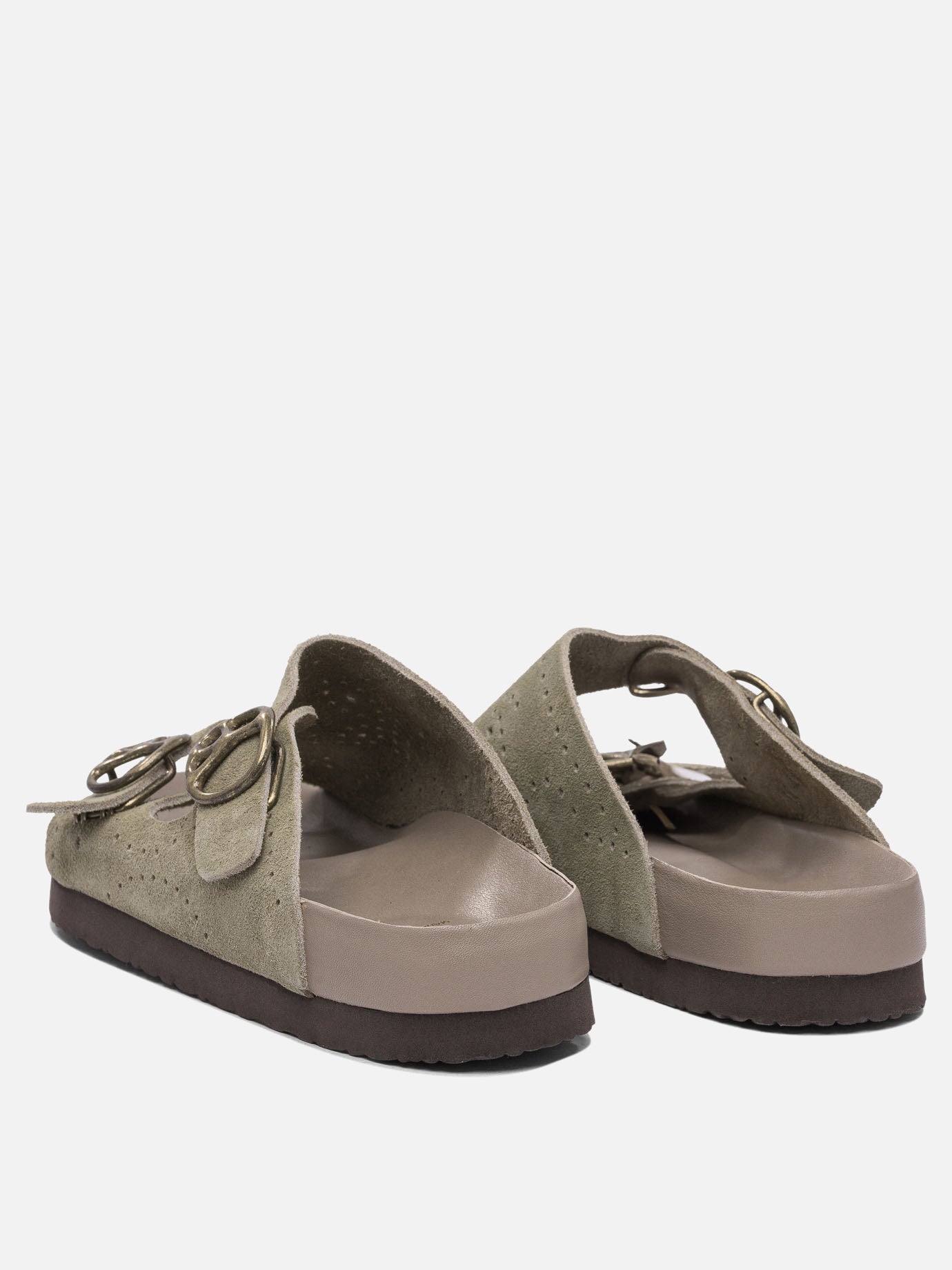 Slides 100% leather - 100% rubber  Beige - Needles Uomo | PDP | VIETTI Online Store | thumbnail_4
