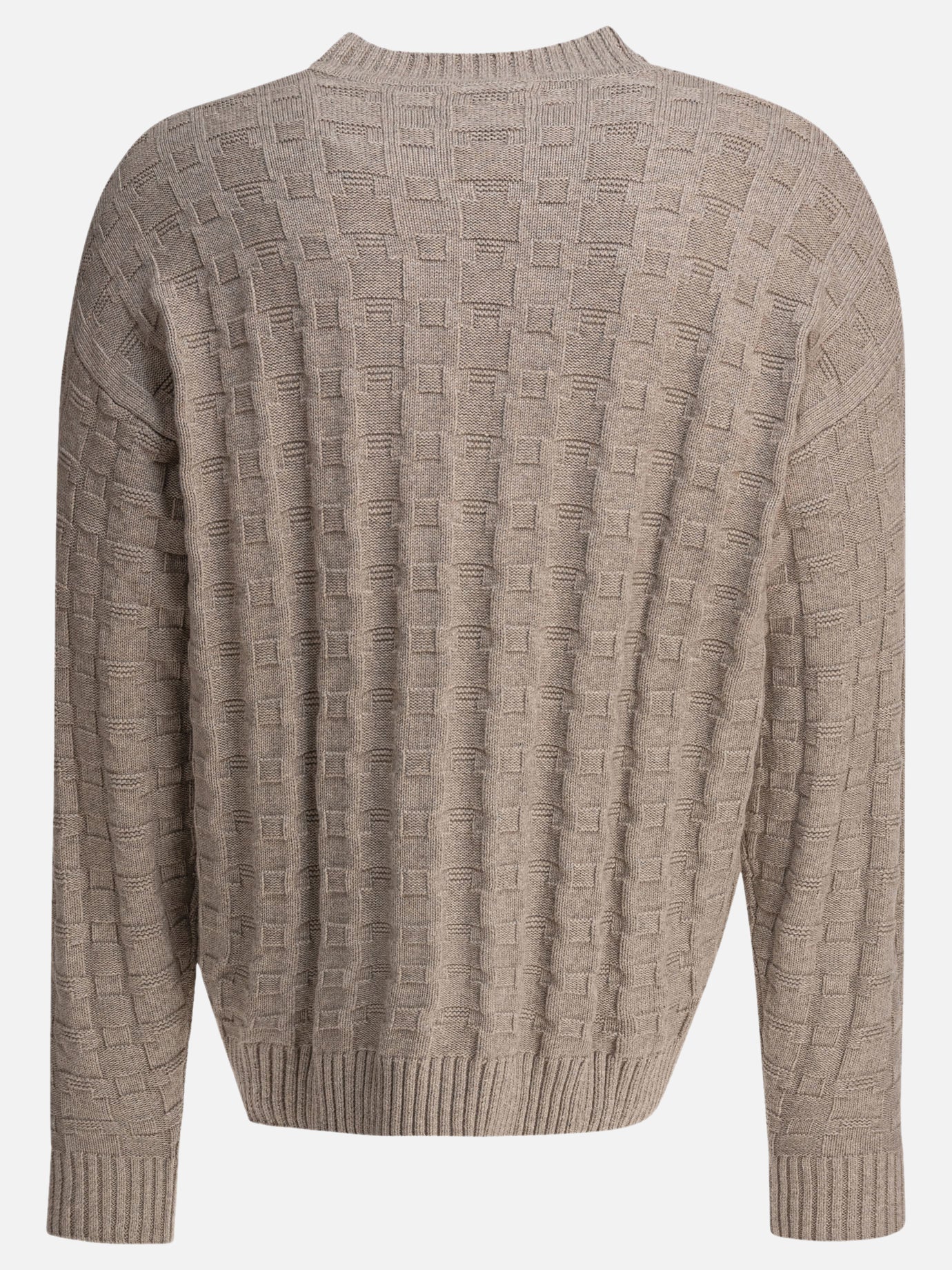 Crewneck sweaters Textured knit  Beige - Norse Projects Men | PDP | VIETTI Online Store | Zoom-Modal_2
