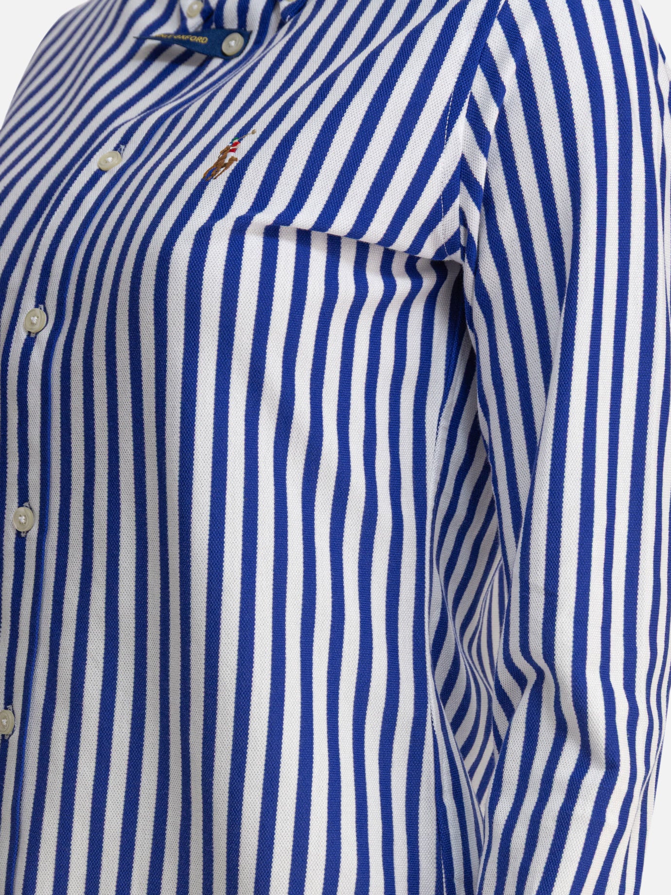Polo Ralph Lauren Camicia in Oxford di cotone a righe 13127251_XS Blue thumbnail_4