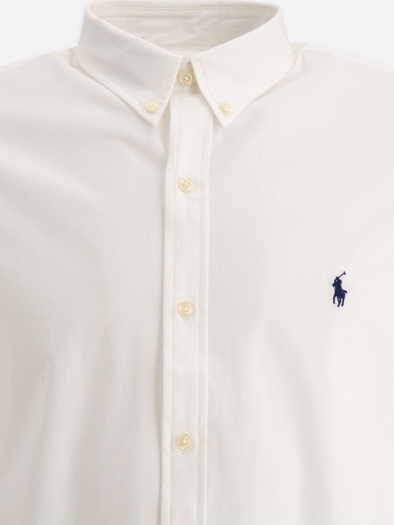 Polo Ralph Lauren Slim-fit stretch poplin shirt White
