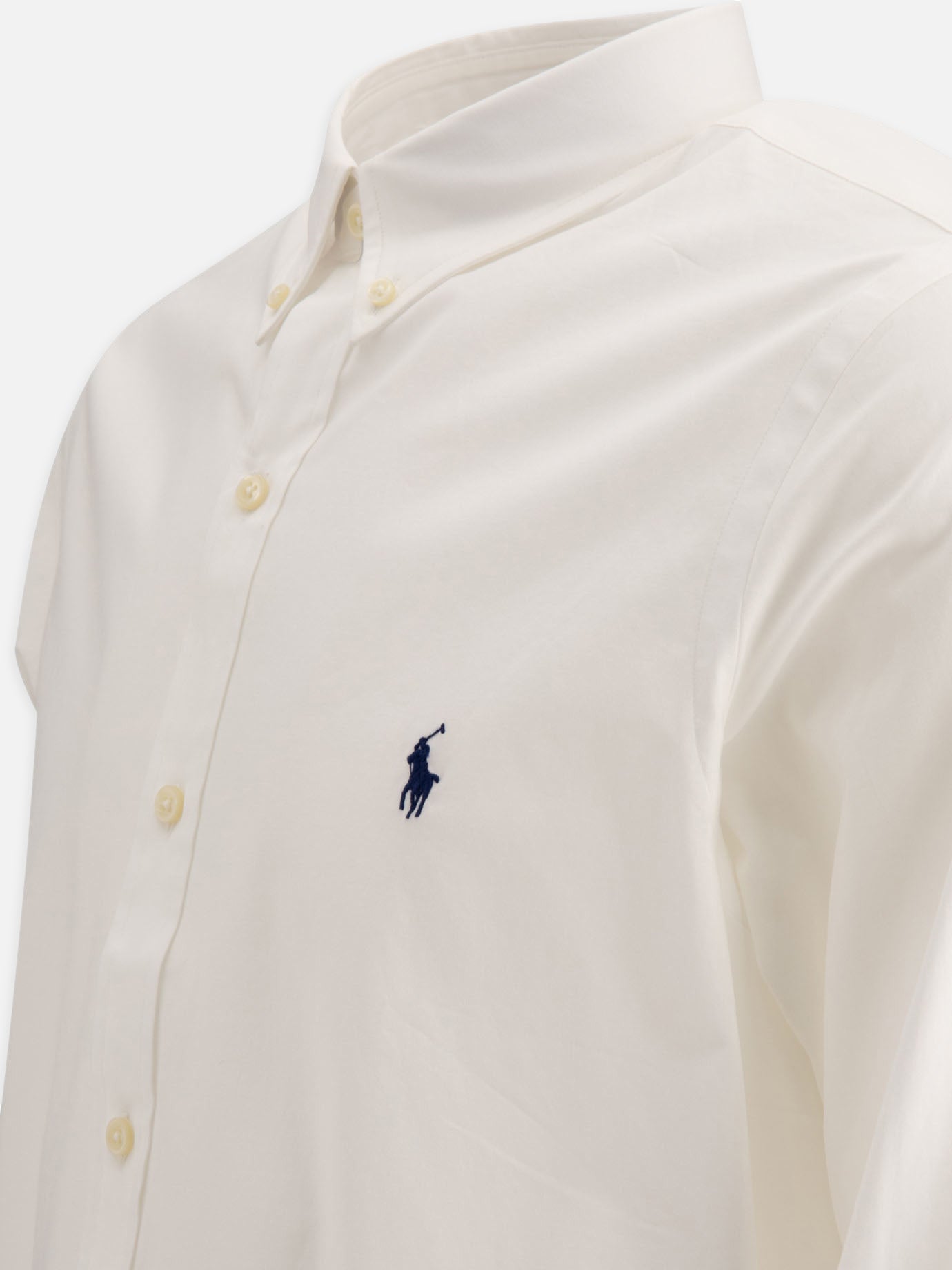Polo Ralph Lauren Slim-fit stretch poplin shirt White