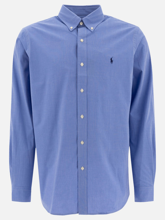 Polo Ralph Lauren Custom-fit stretch poplin shirt 12675402_S Blue 1