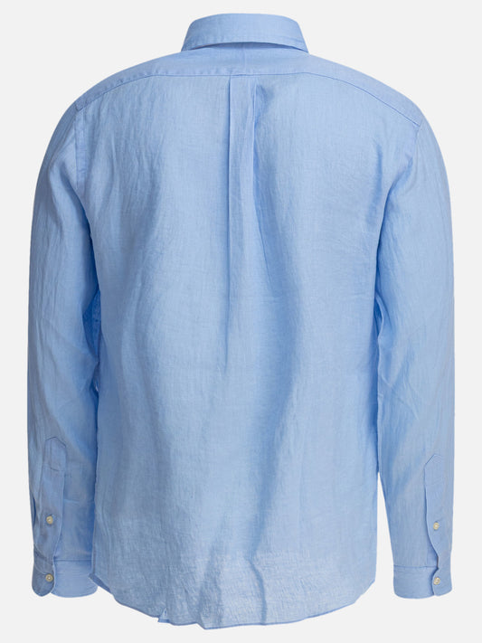 Polo Ralph Lauren Custom-fit linen shirt 13722298_S Blue 2