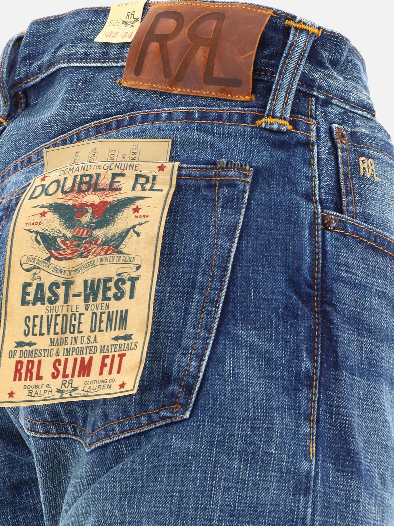 RRL by Ralph Lauren &quot;Hillsview&quot; selvedge jeans 25767933_30/32 Blue thumbnail_4