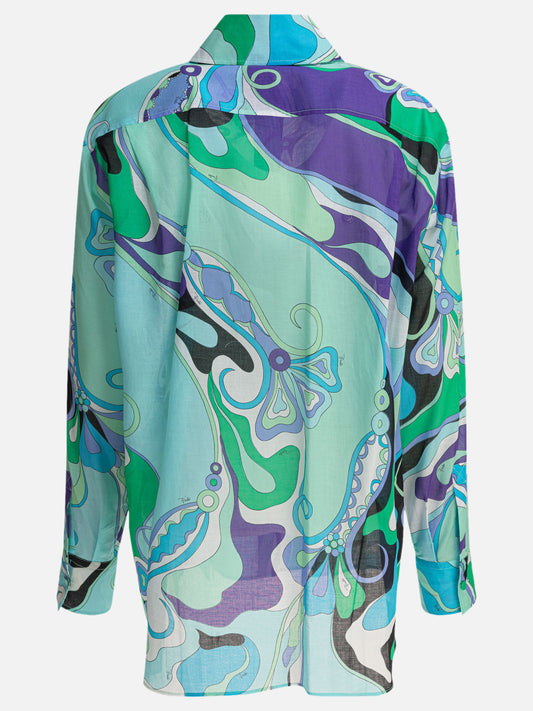 Pucci Camicia in stampa Orchidee 17515410_S Light blue 2