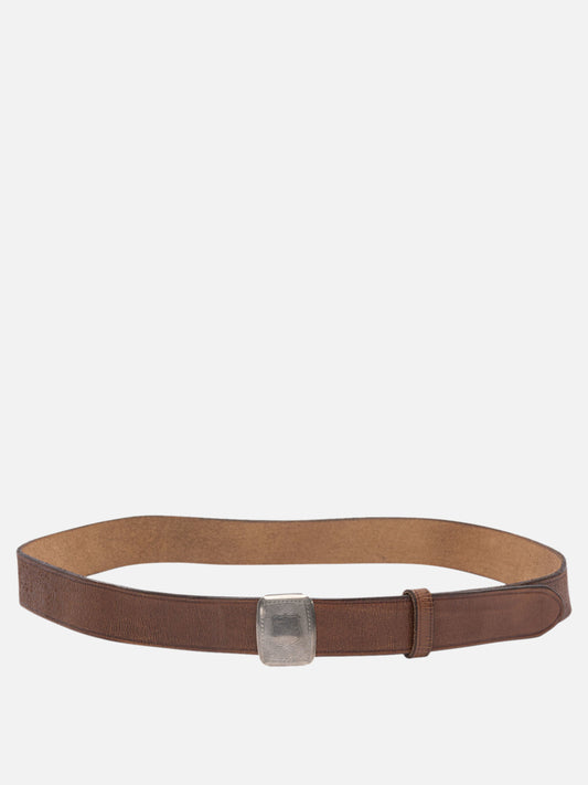 RRL by Ralph Lauren Cintura in pelle con fibbia a cursore 18188519_34 Brown 1