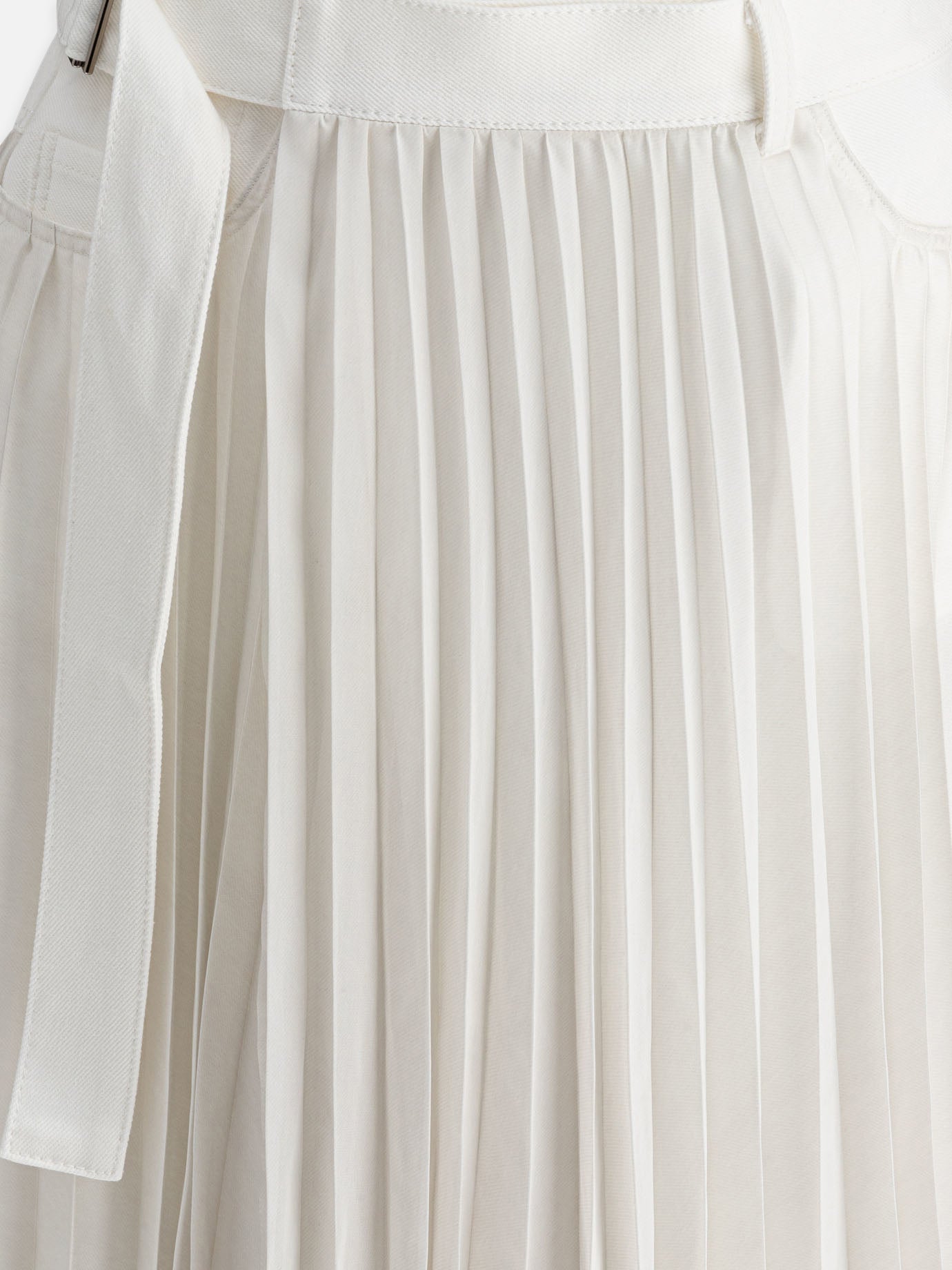 Sacai Pleated skirt White