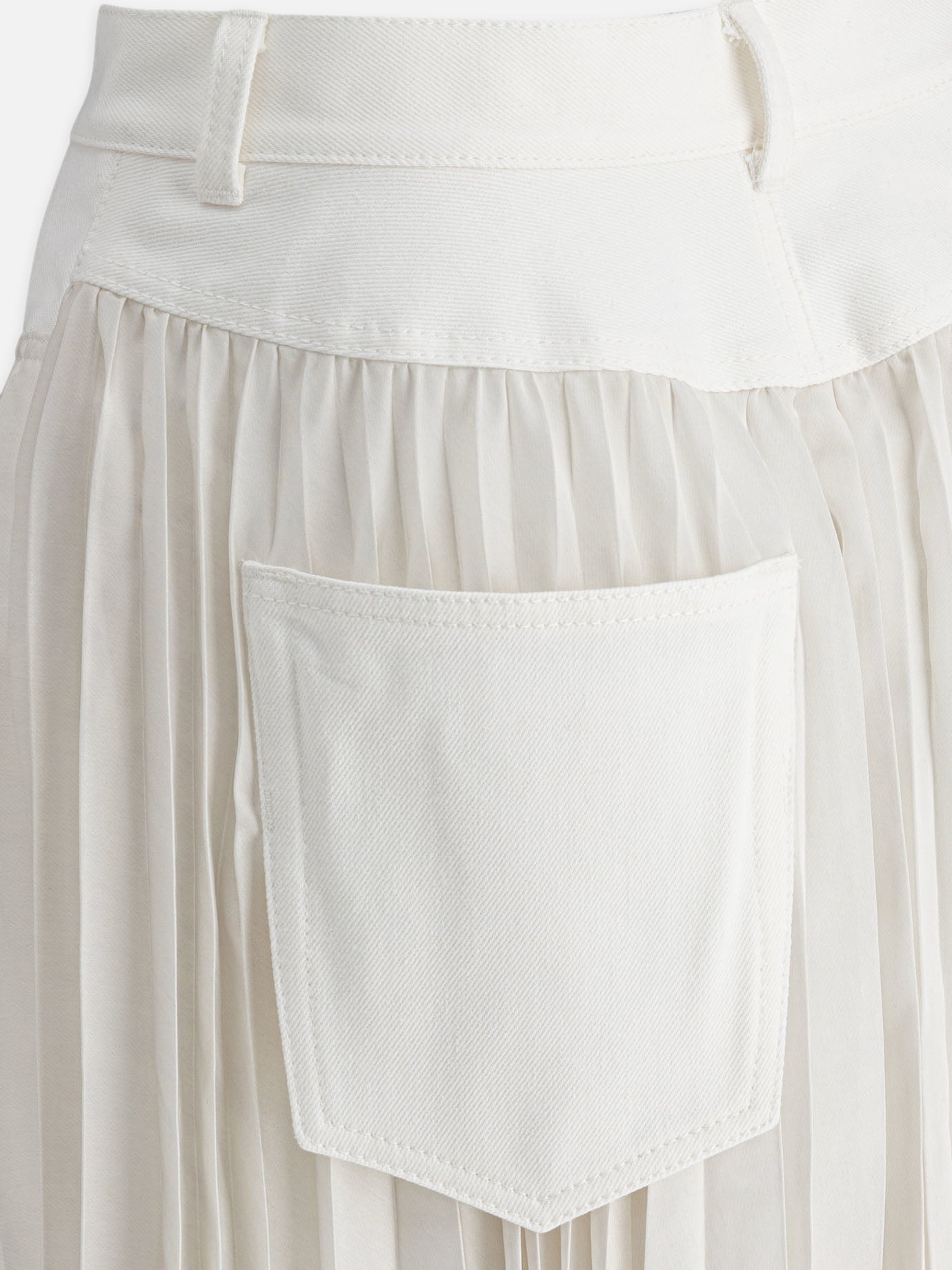 Sacai Pleated skirt White