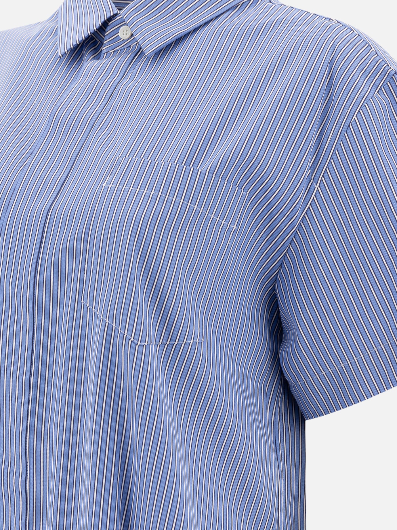 Mini dresses Striped  Blue - Sacai Women | PDP | VIETTI Online Store | thumbnail_4