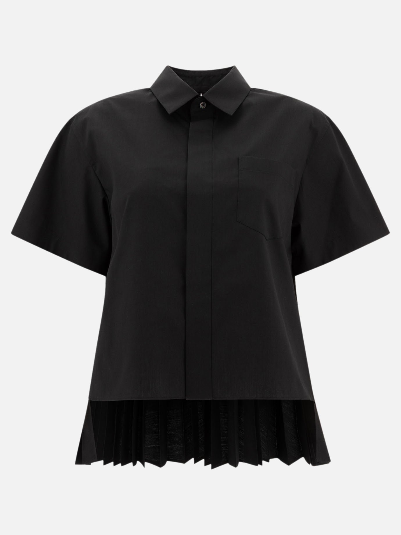 Sacai Cotton poplin shirt 10435174_1 Black thumbnail_1