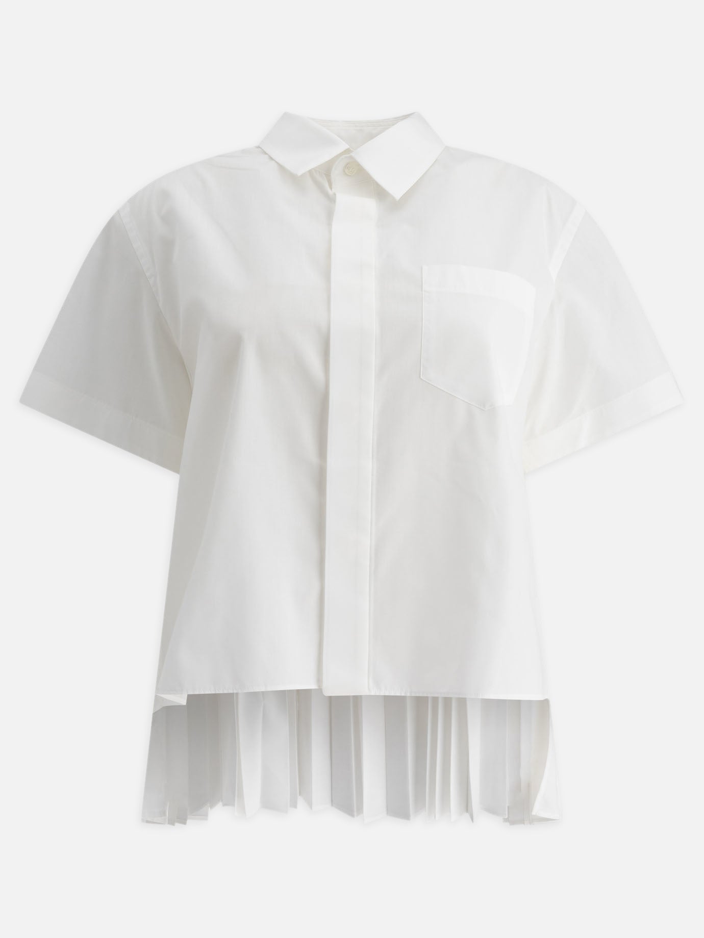 Sacai Camicia in popeline di cotone 17722858_2 White thumbnail_1