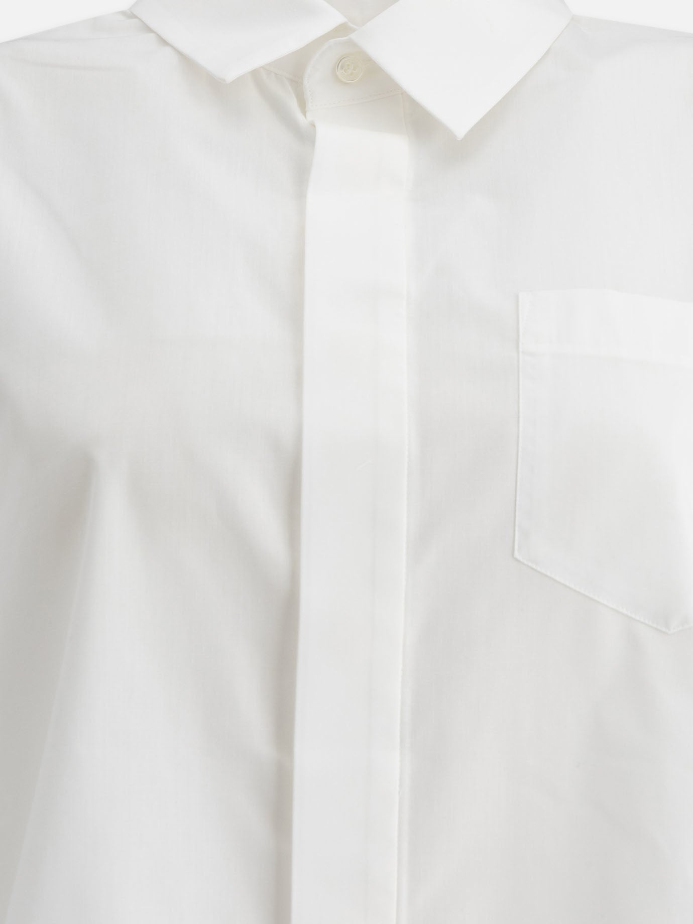 Sacai Cotton poplin shirt White