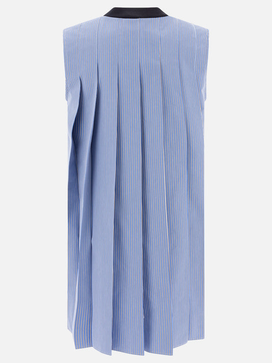 Sacai Abito in cotone 11394071_2 Blue 2