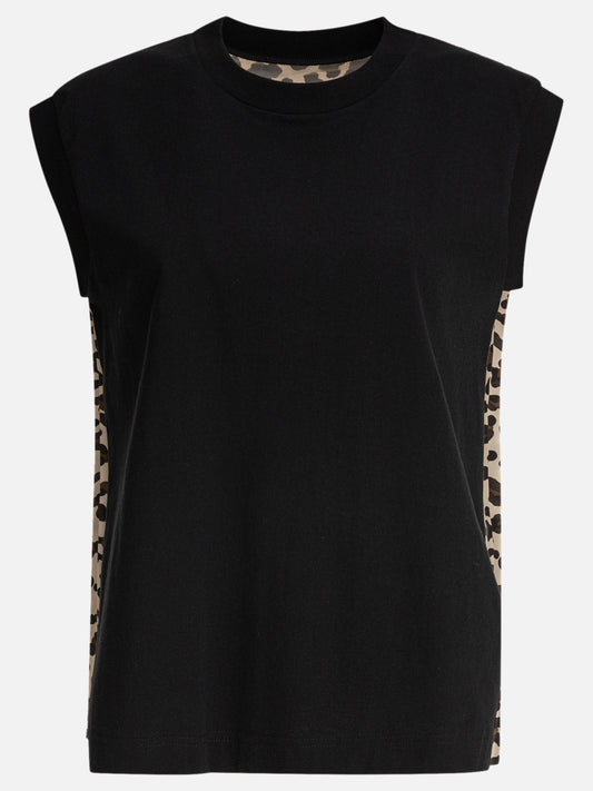 Sacai Top leopardato 15337720_1 Black 1
