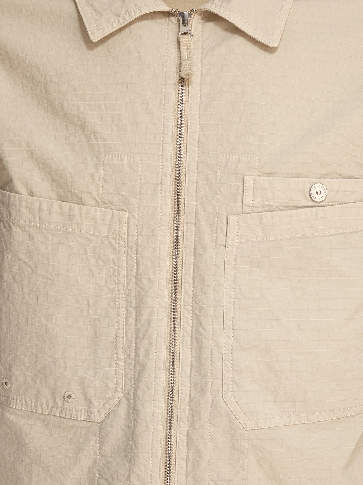 Giacche overshirt Logo  Beige - Stone Island Uomo | PDP | VIETTI Online Store | thumbnail_3