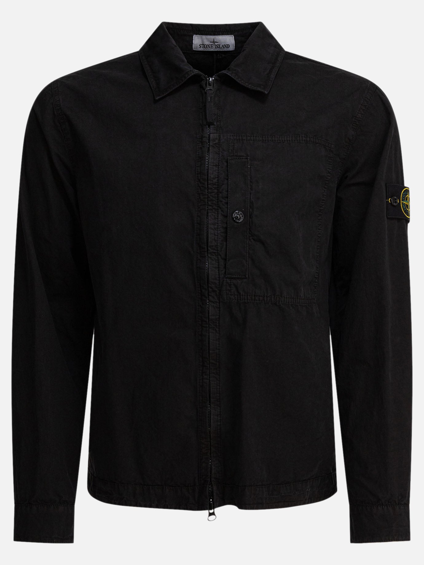 Giacche overshirt Logo  Nero - Stone Island Uomo | PDP | VIETTI Online Store | Zoom-Modal
