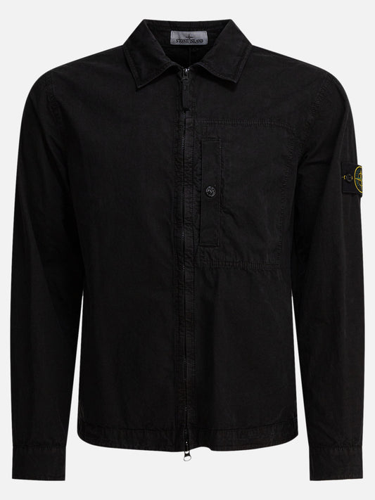 Giacche overshirt Logo  Nero - Stone Island Uomo | PLP | VIETTI Online Store 
