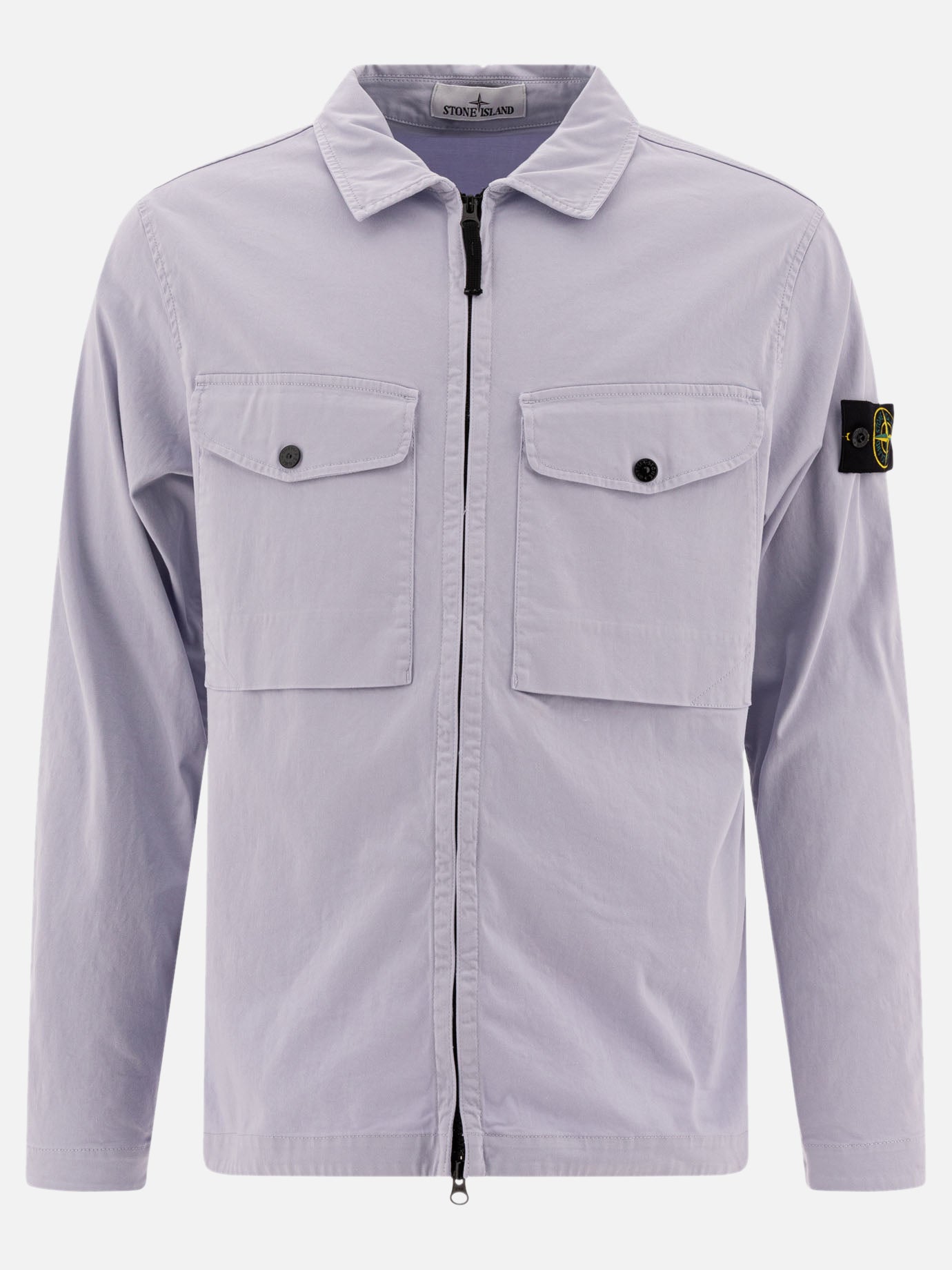 Giacche overshirt Logo  Viola - Stone Island Uomo | PDP | VIETTI Online Store | Zoom-Modal
