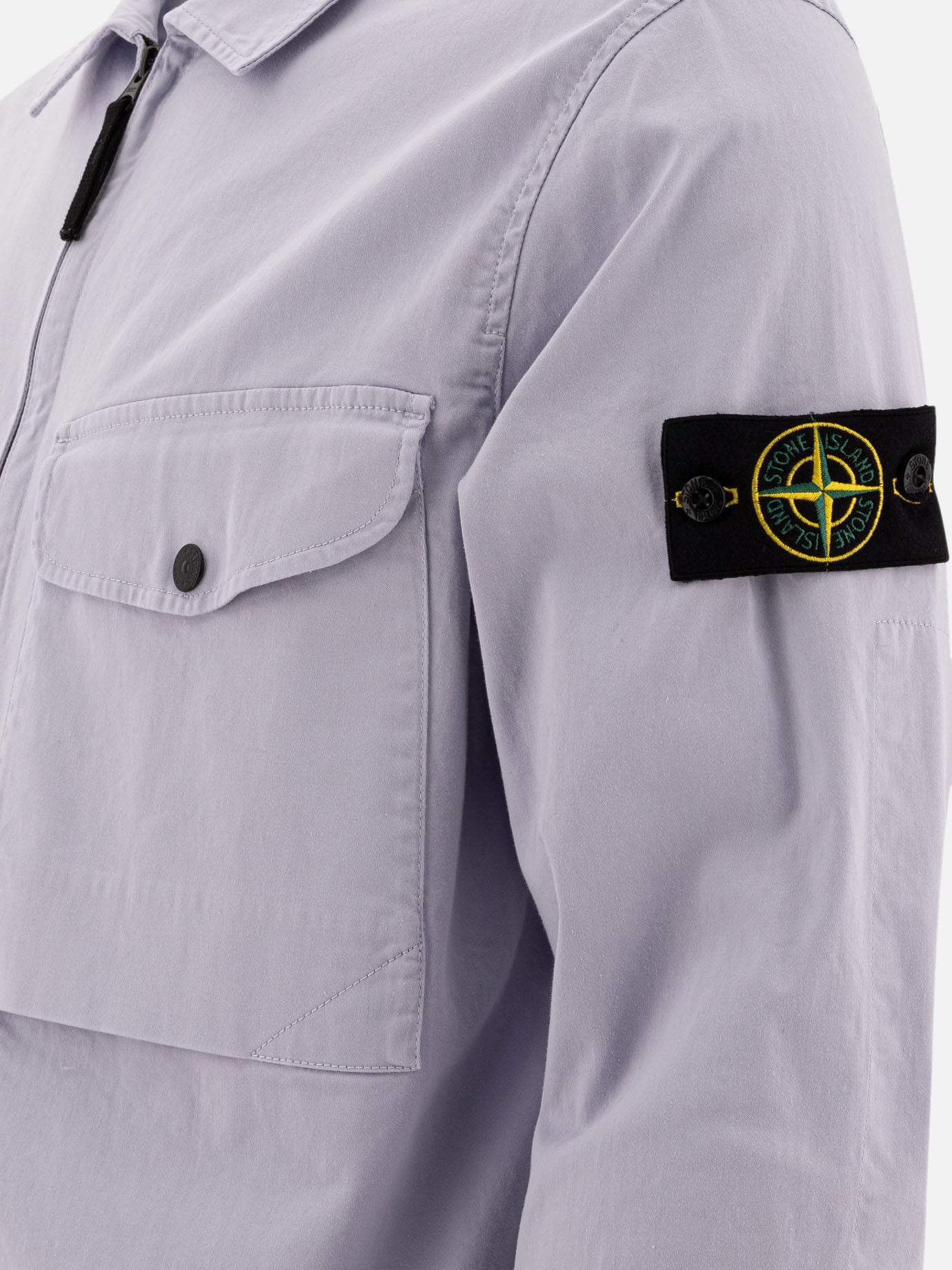 Giacche overshirt Logo  Viola - Stone Island Uomo | PDP | VIETTI Online Store | thumbnail_4