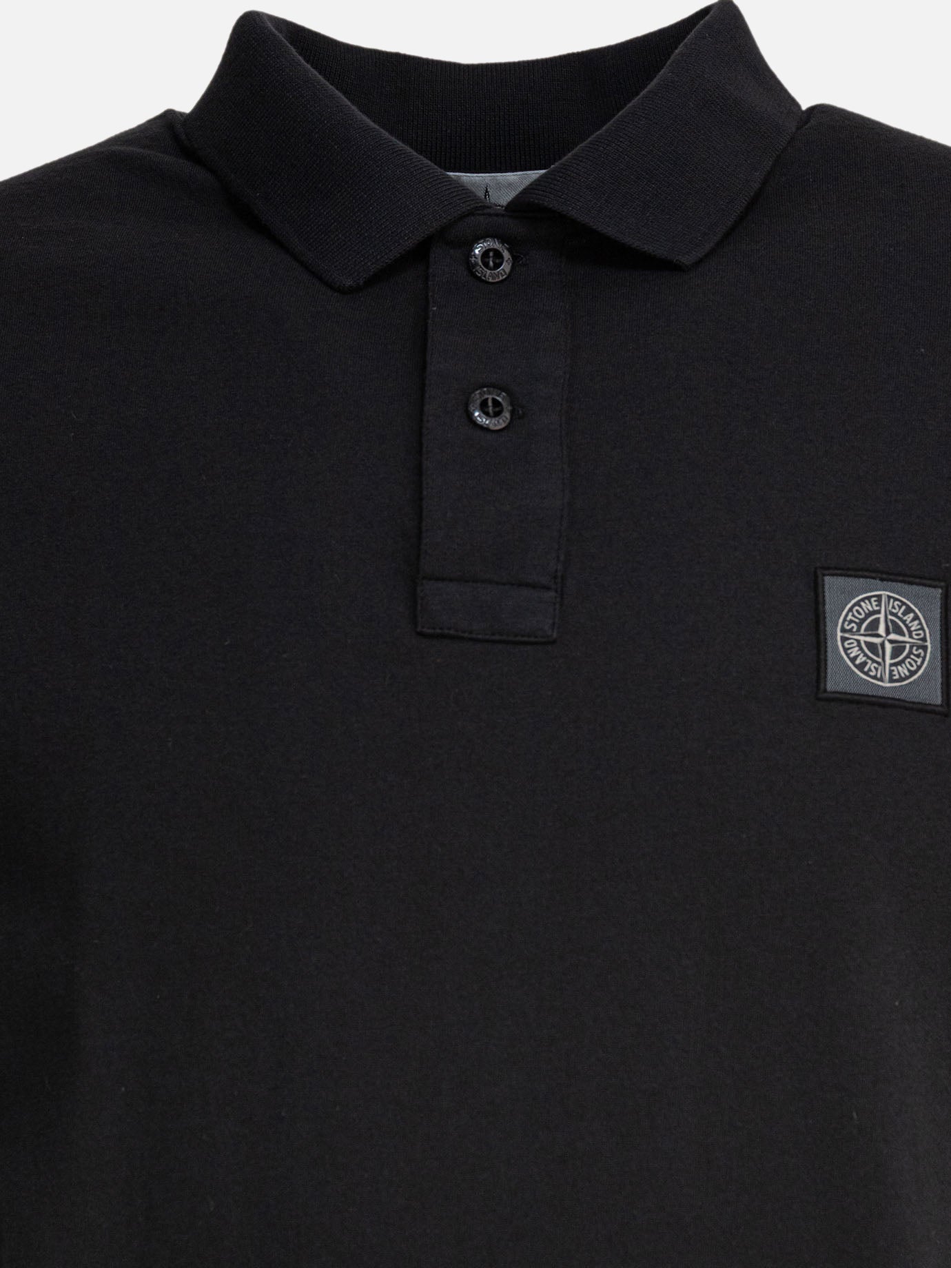 Stone Island Cotton jersey polo shirt 18185037_S Black thumbnail_3
