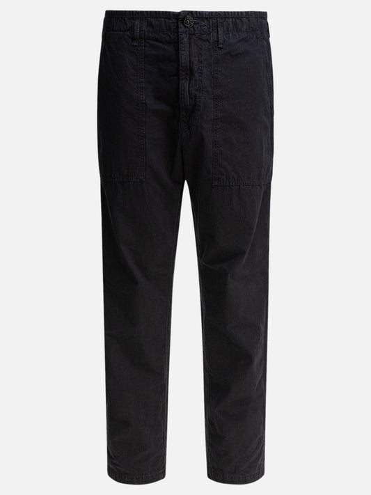 Stone Island "Old" effect fatigue trousers 22848072_31 Blue 1