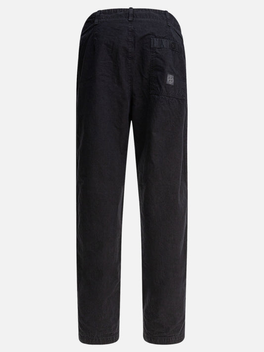 Stone Island "Old" effect fatigue trousers 22848072_31 Blue 2