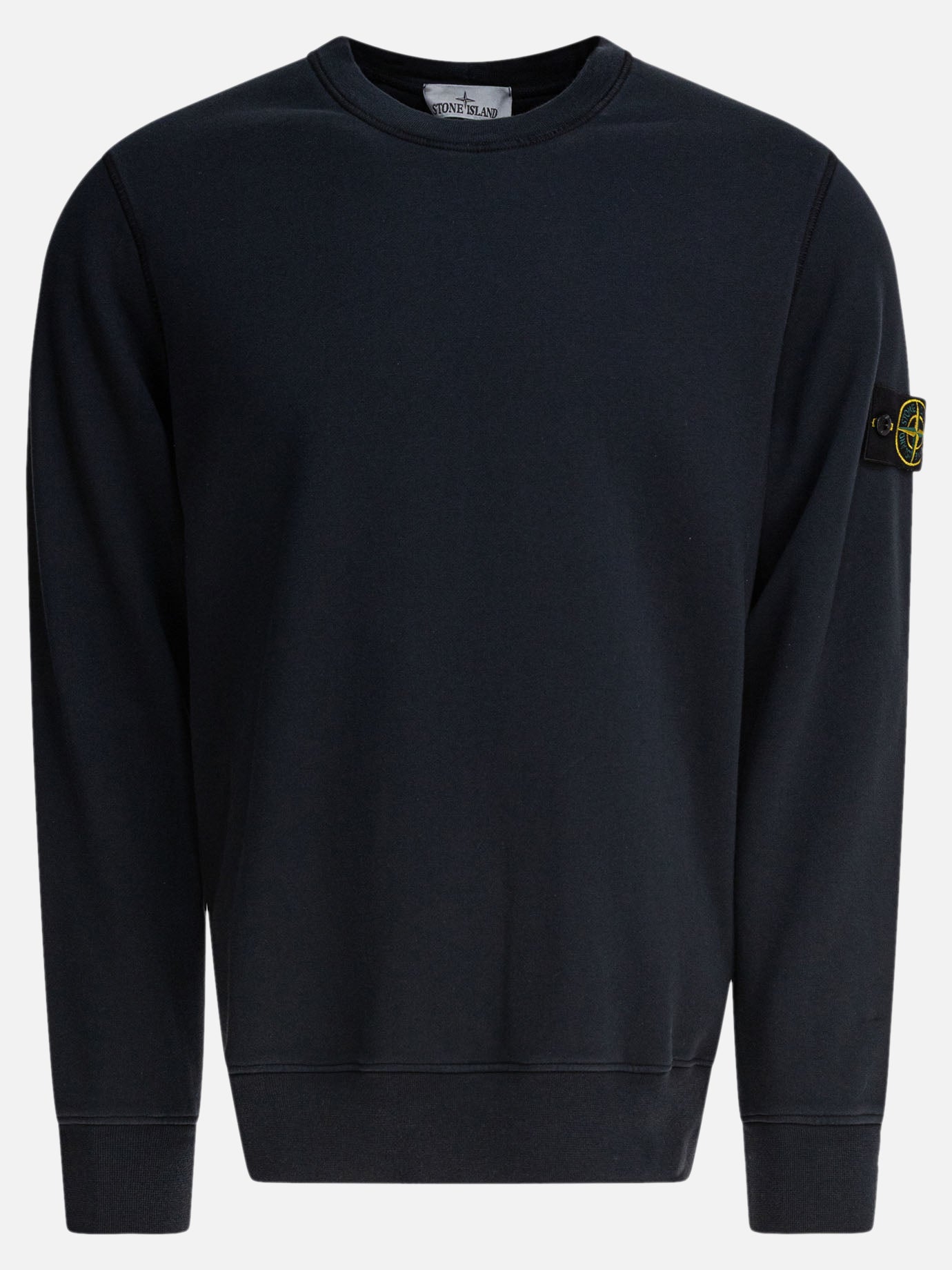 Stone Island Felpa in cotone felpato biologico 12849802_M Blue thumbnail_1