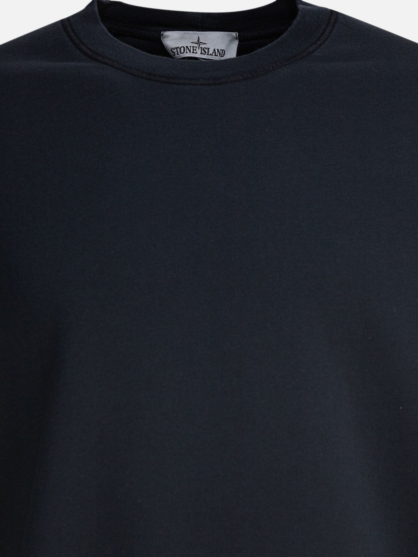 Stone Island Felpa in cotone felpato biologico 12849802_M Blue thumbnail_3