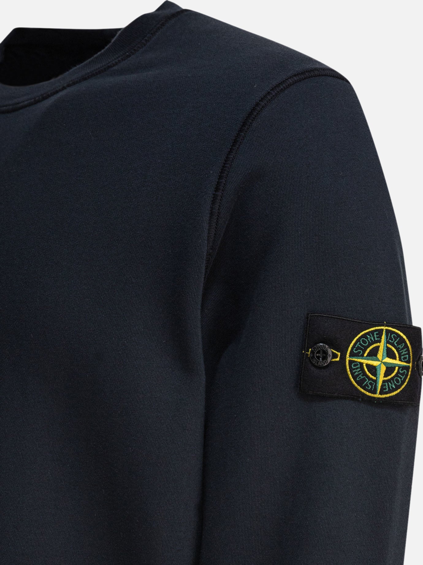 Stone Island Felpa in cotone felpato biologico 12849802_M Blue thumbnail_4