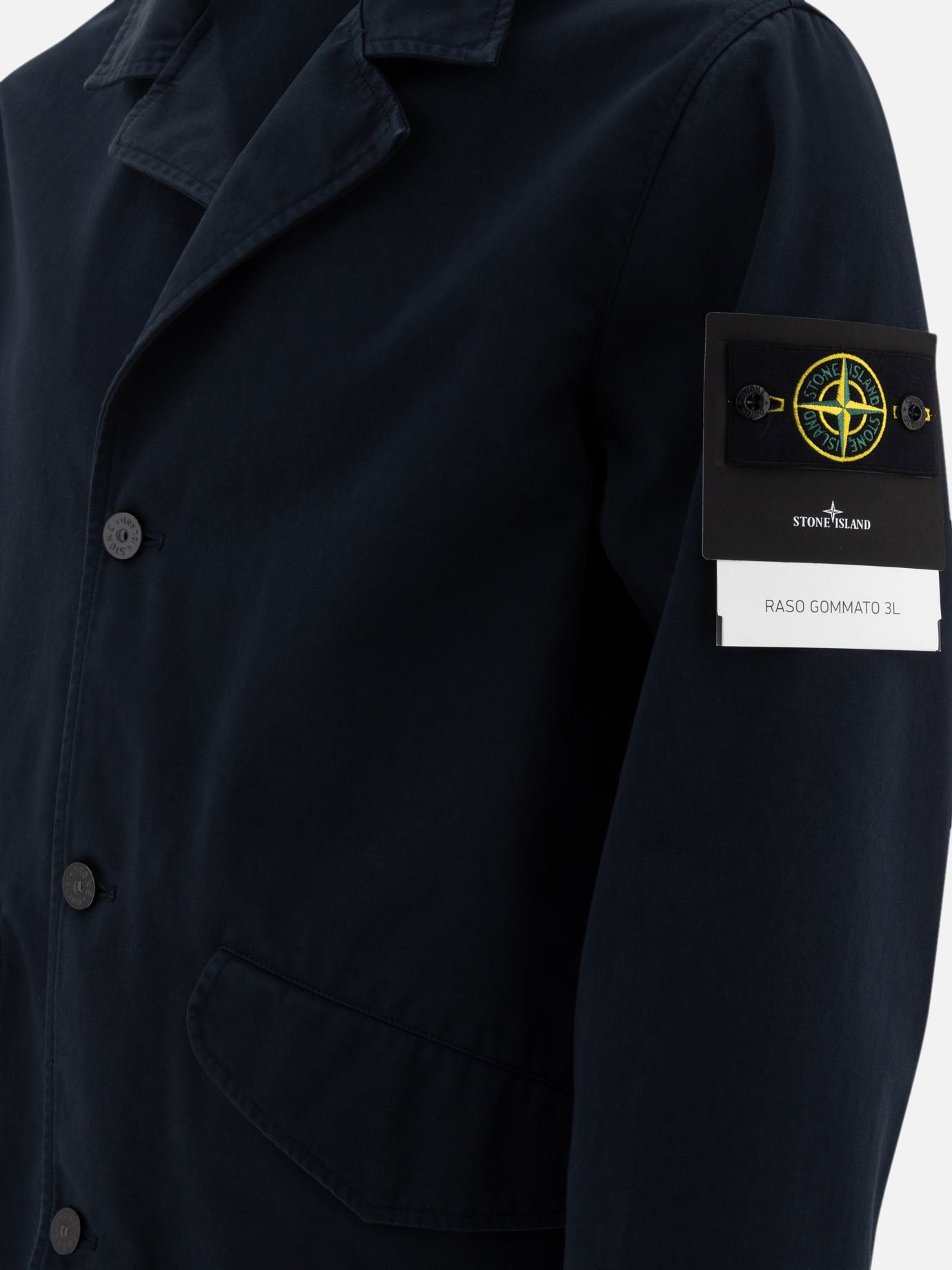 Stone Island Blazer in Raso Gommato 3L 18490198_M Blue thumbnail_4