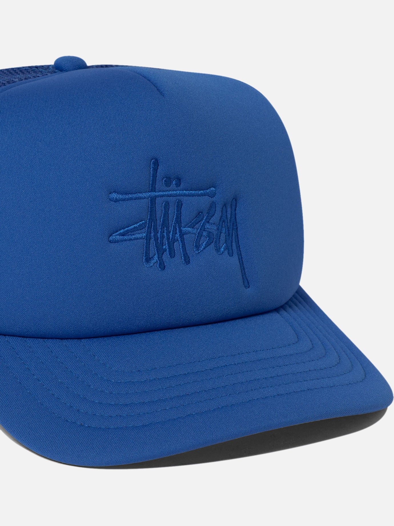Stüssy &quot;Big Basic&quot; trucker cap 17914031_UNI Blue thumbnail_4