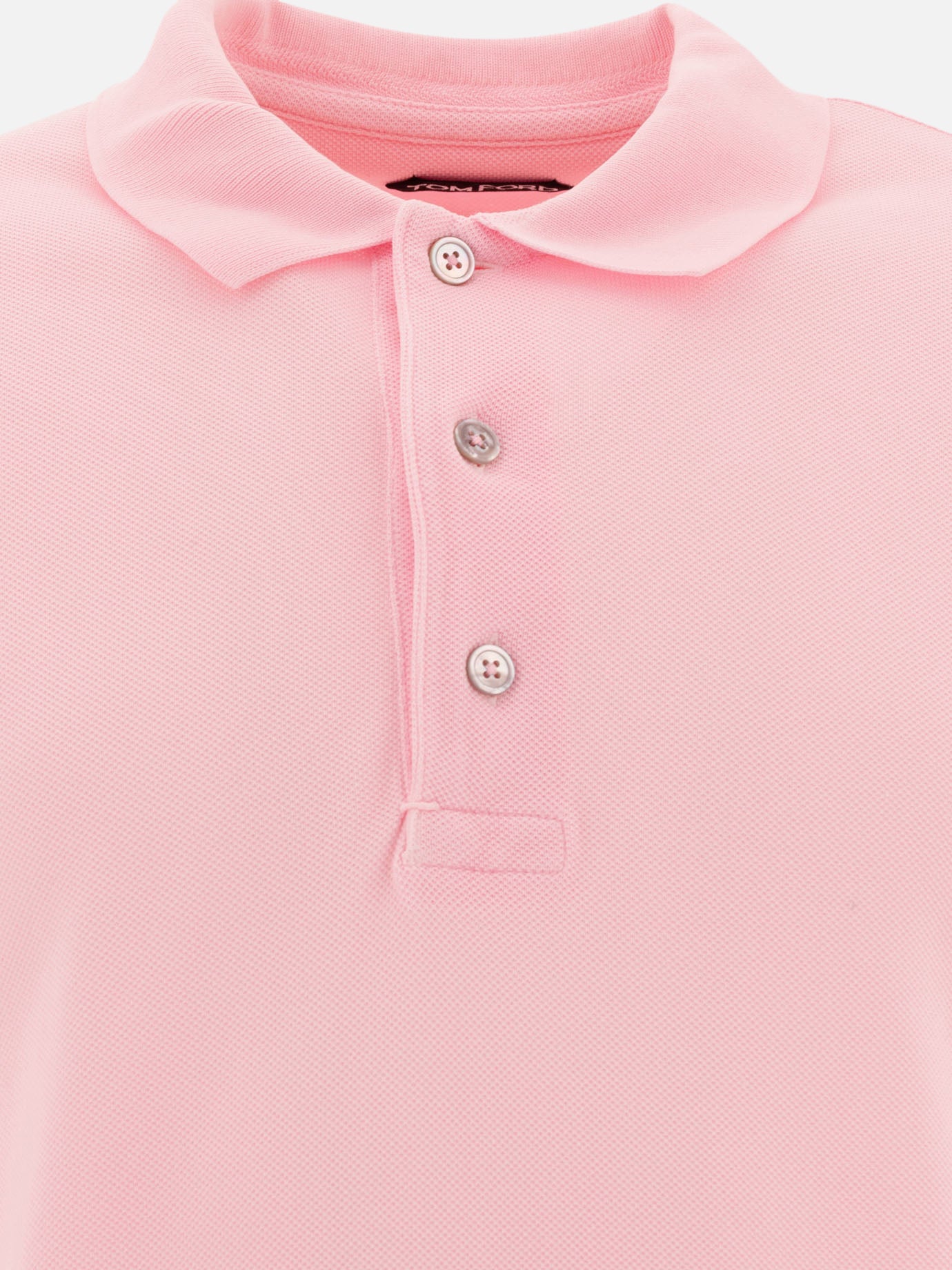 Polo shirts with buttons Solid colour  Pink - Tom Ford Men | PDP | VIETTI Online Store | thumbnail_3
